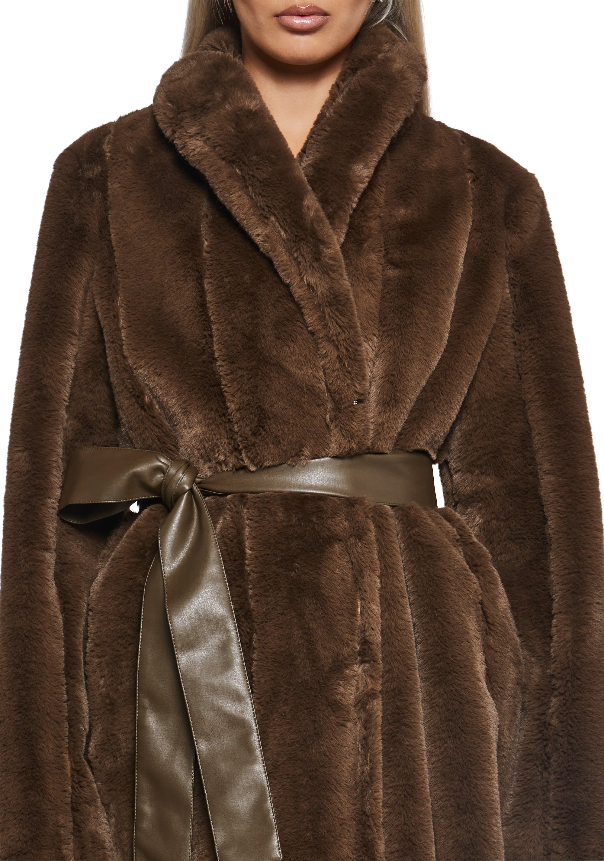 Alternative view of Signal Maxi Faux Fur Coat