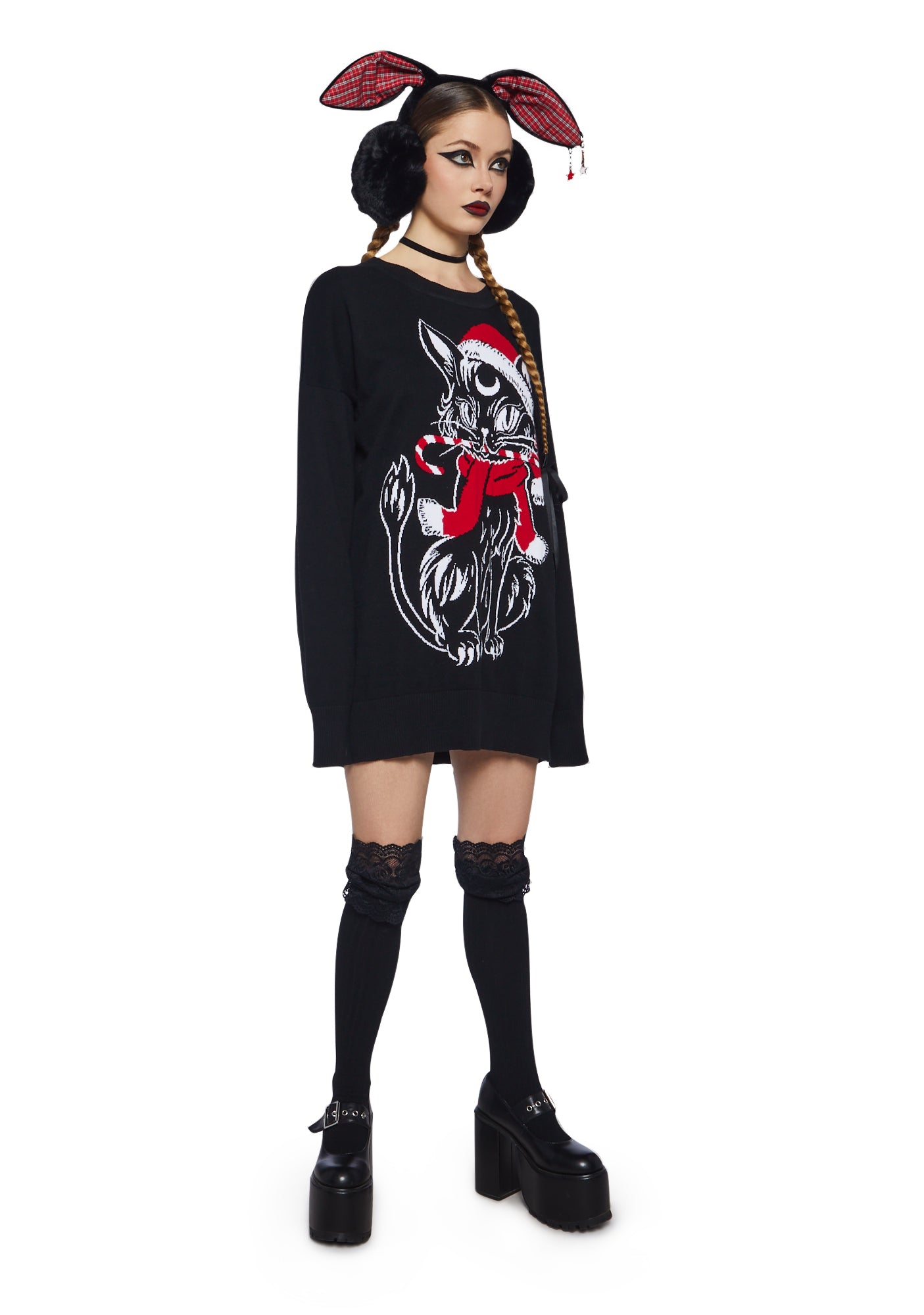 Alternative view of Purrfect Present Oversized Sweater