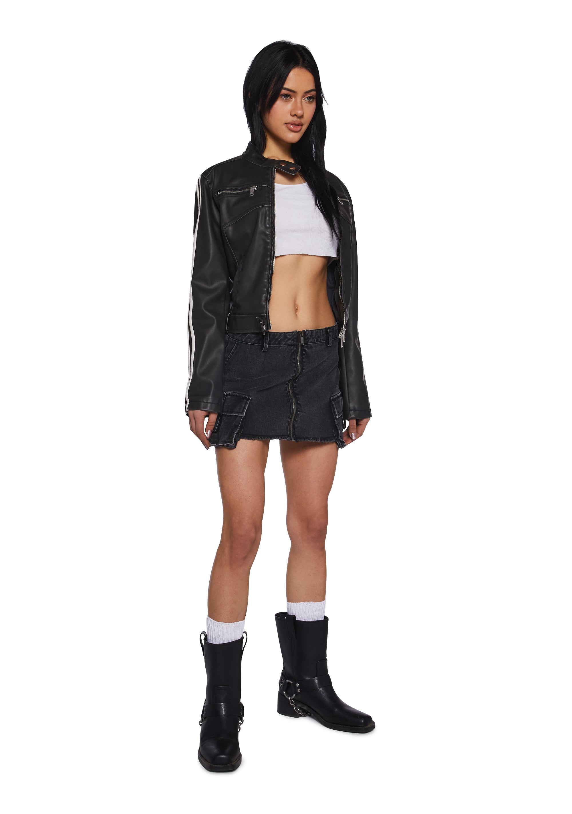 Alternative view of Total Recall Denim Mini Skirt