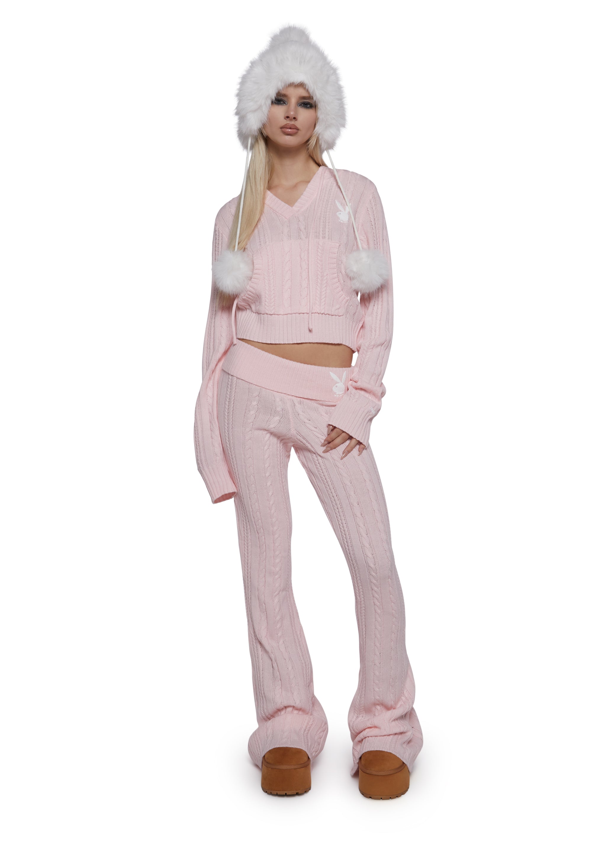 Alternative view of Cable Knit Yoga Pants
