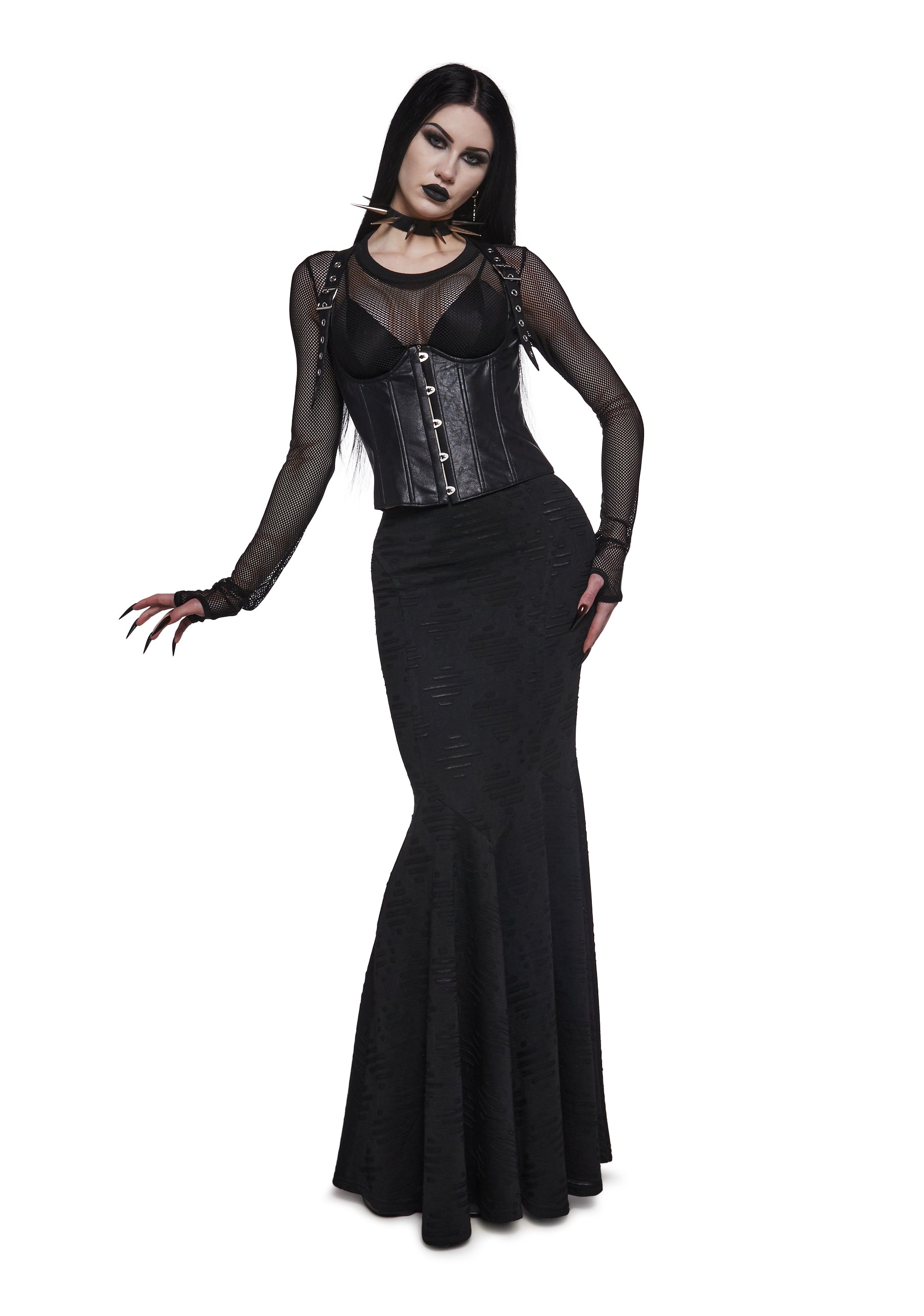 Alternative view of Dark Elegance Corset Maxi Skirt