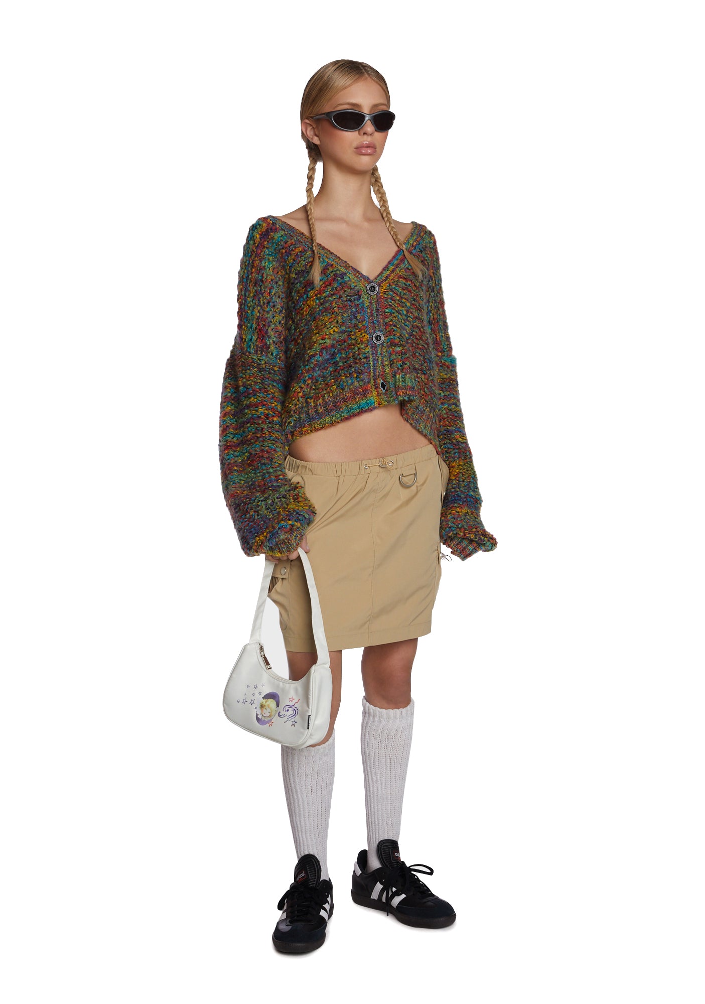 Alternative view of Camel Check My Status Cargo Skirt
