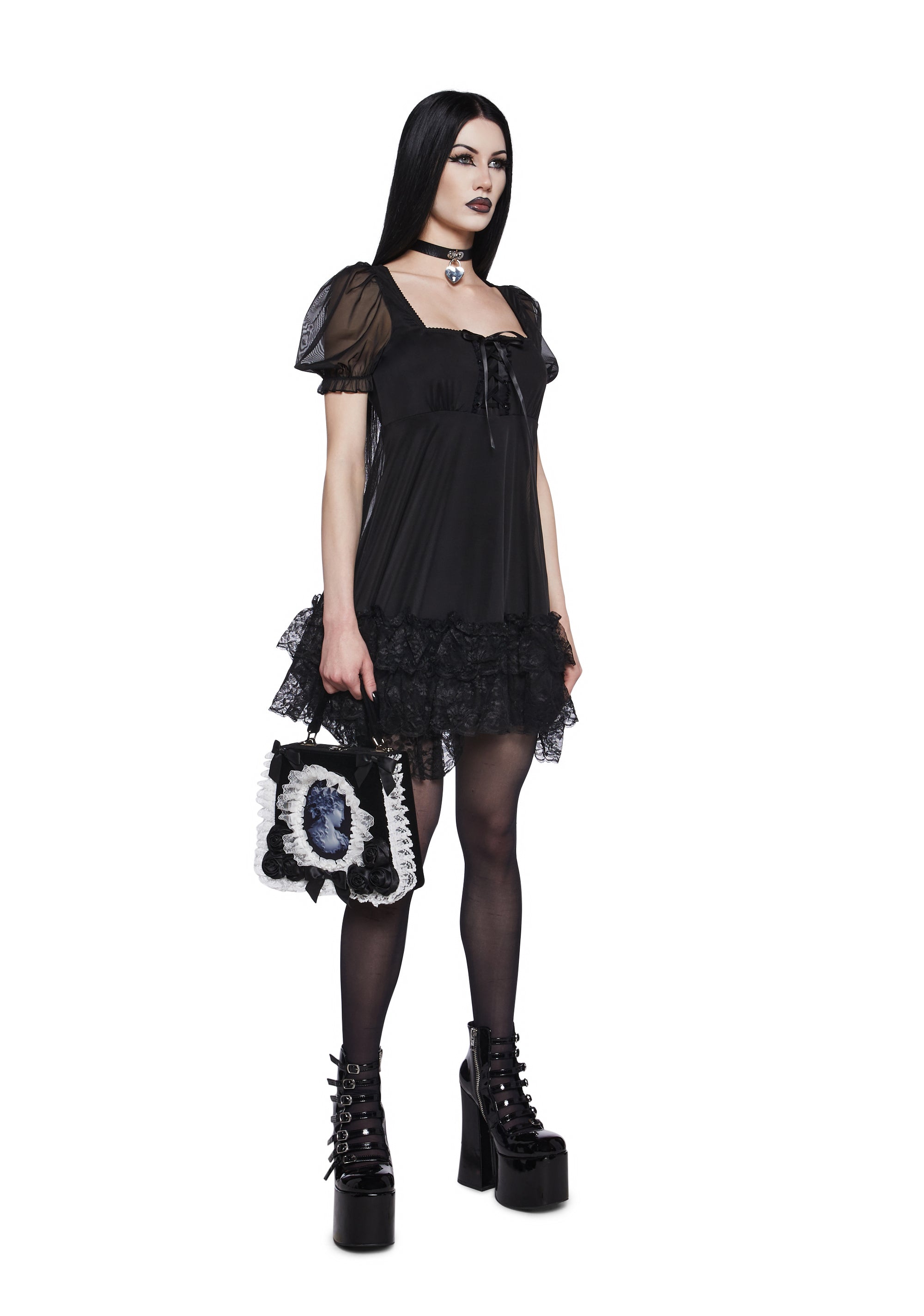 Alternative view of Melancholy Sweetness Babydoll Dress