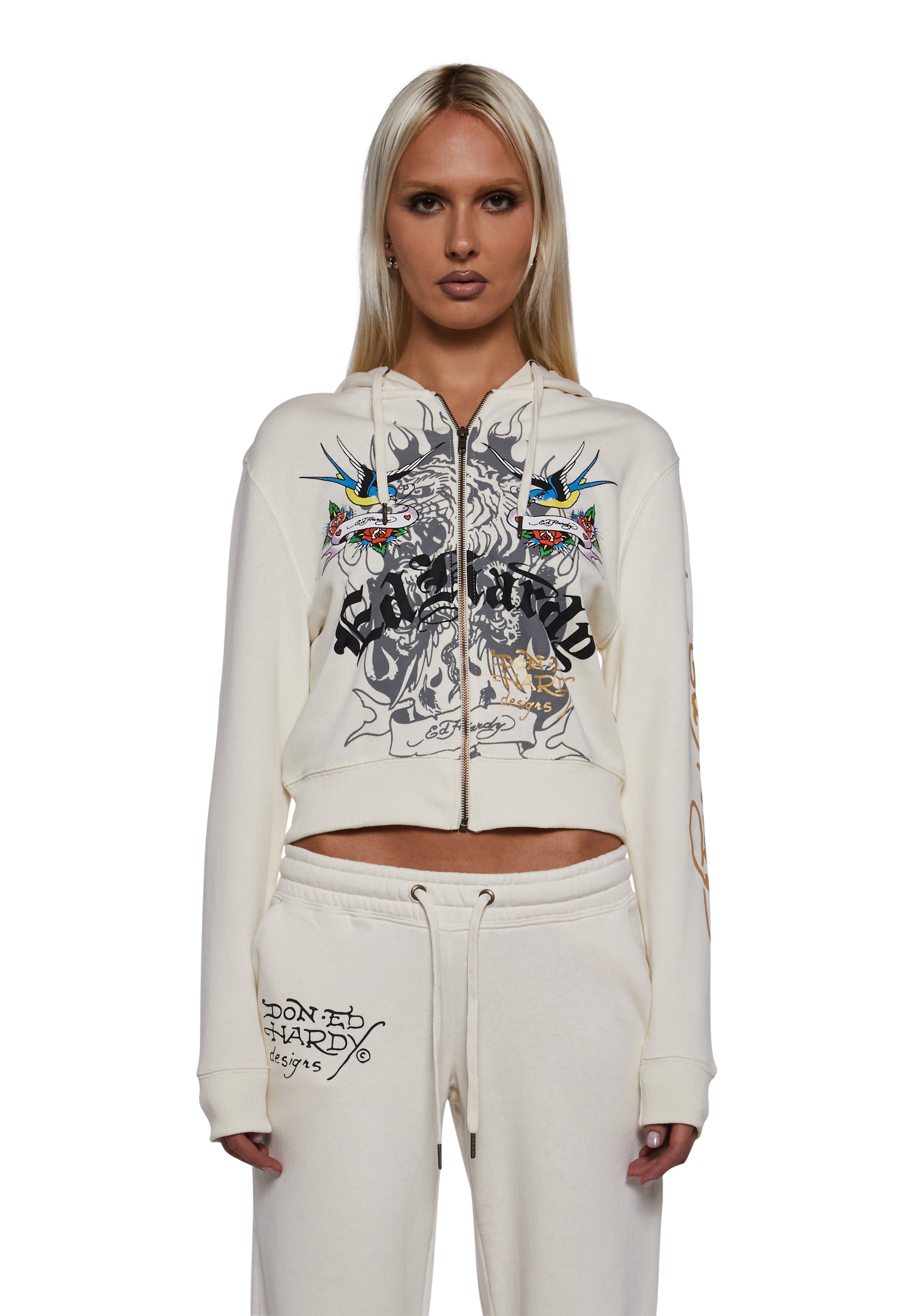 Alternative view of Lks Heart Zip Front Hoodie