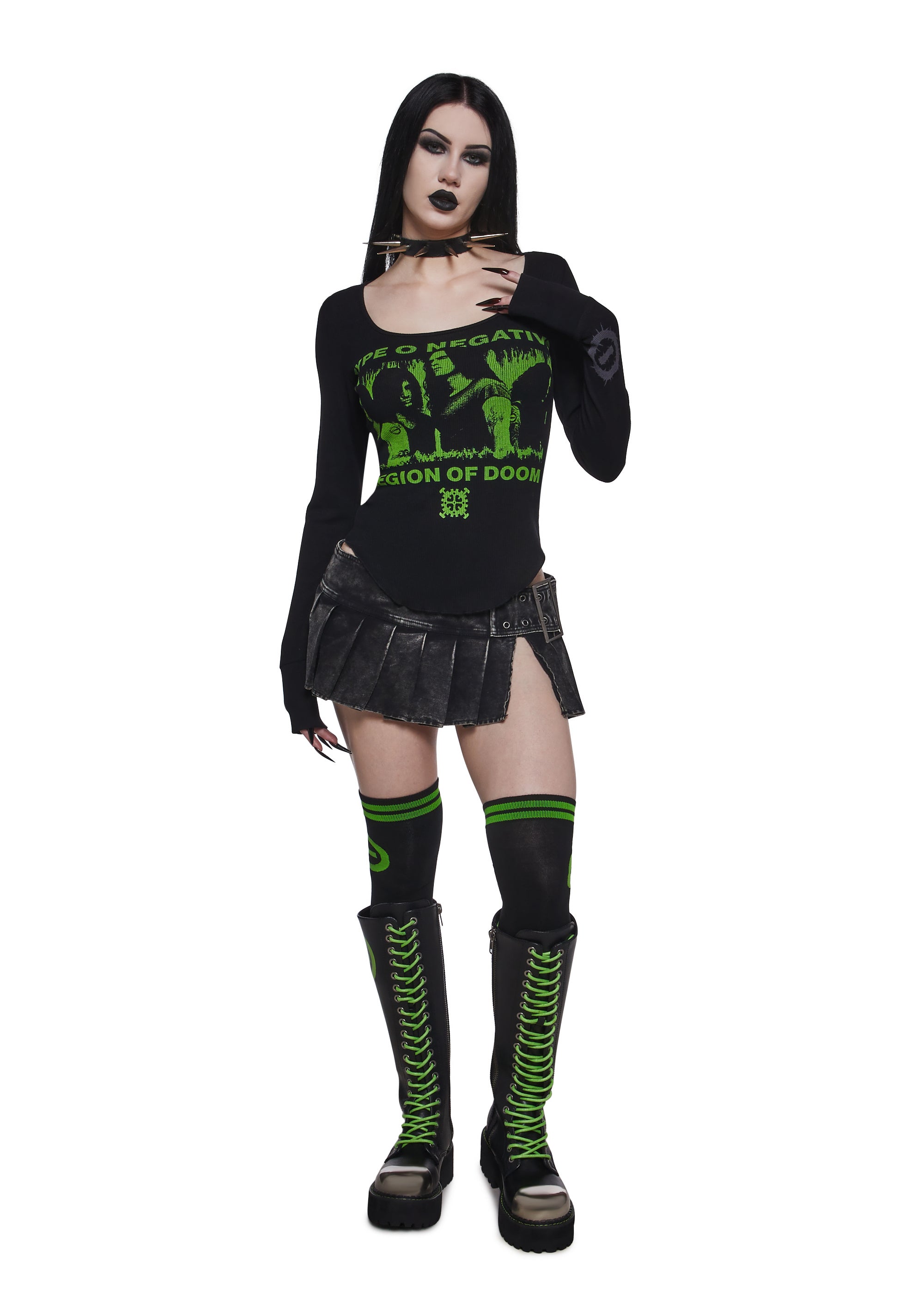 Alternative view of World Coming Down Long Sleeve Top