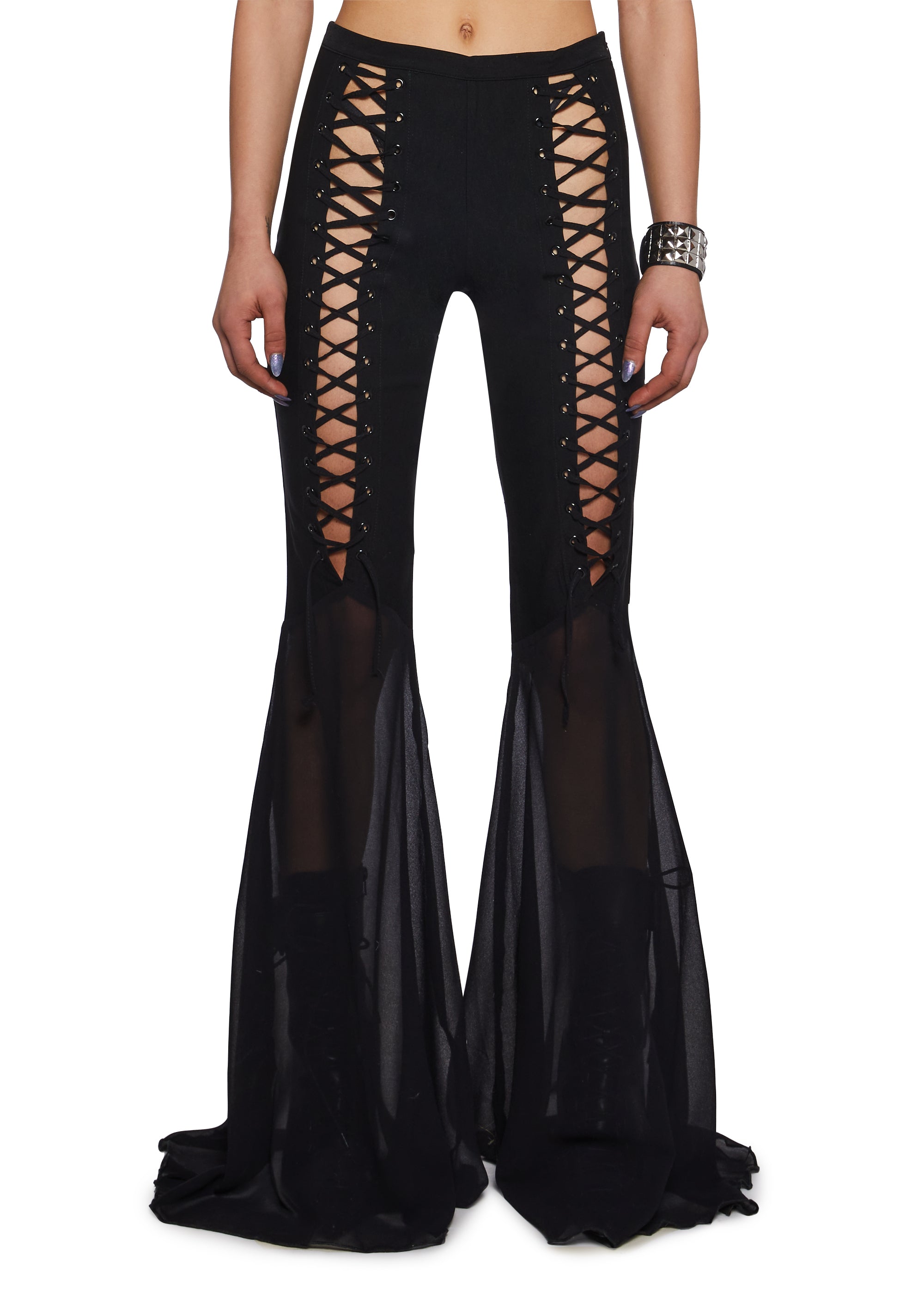 Wandering Mind Lace-Up Pants
