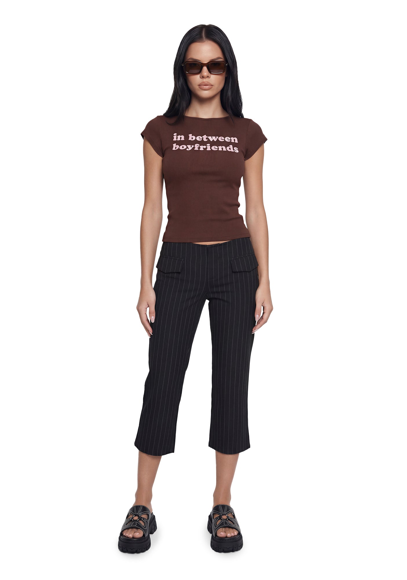 Alternative view of Gwen Pinstripe Capris