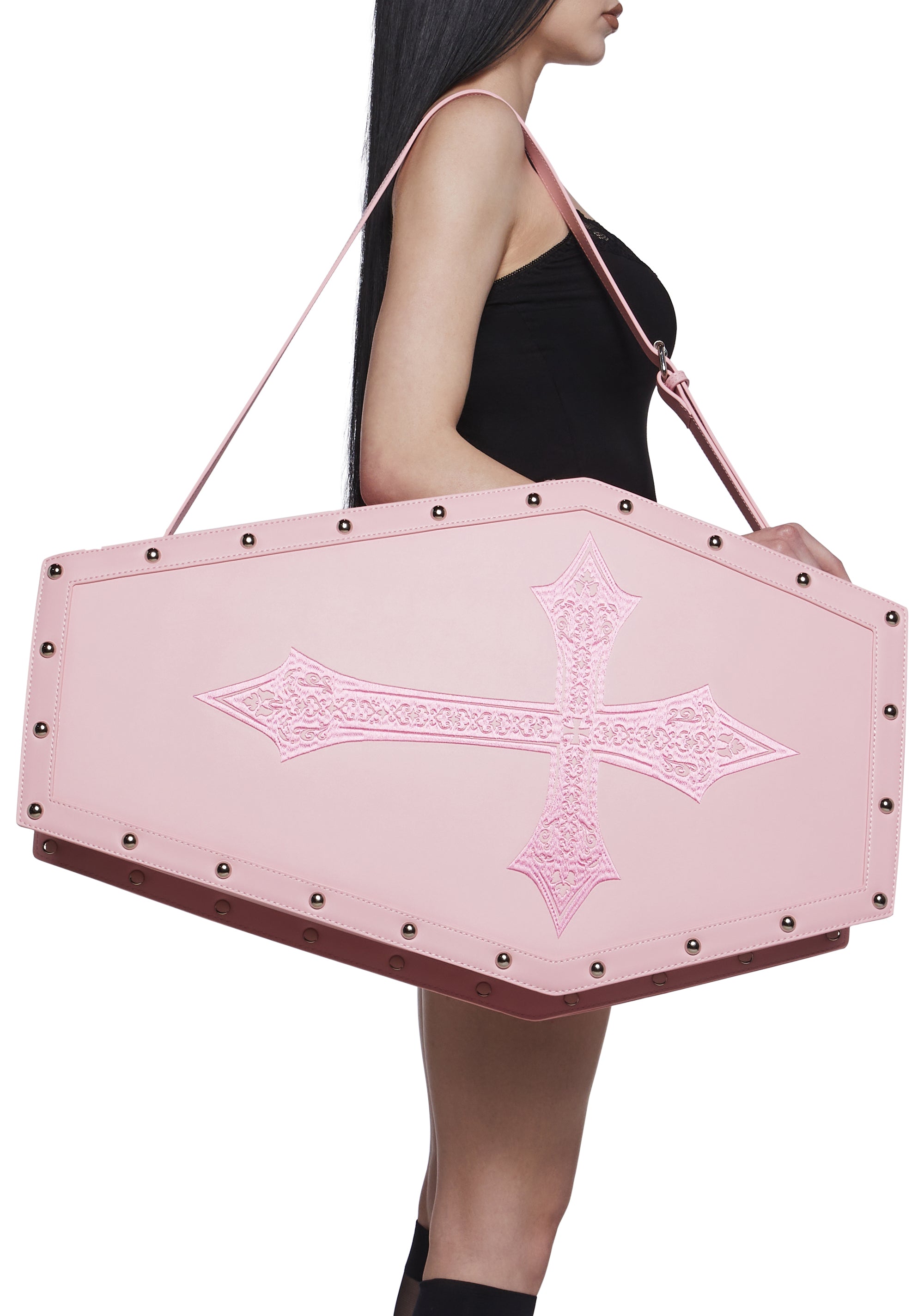 Alternative view of Dead Weight Coffin Weekender - Pink