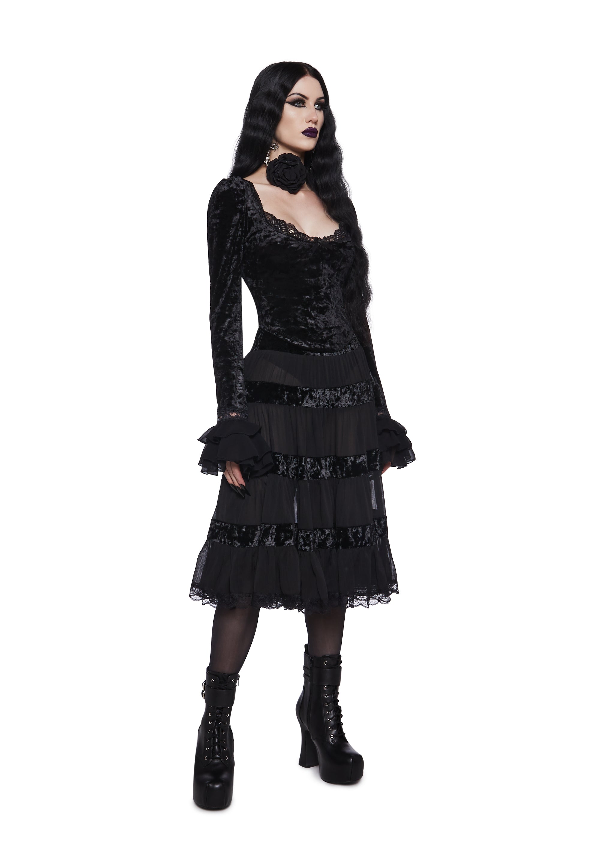 Alternative view of Enamored Galore Long Sleeve Top