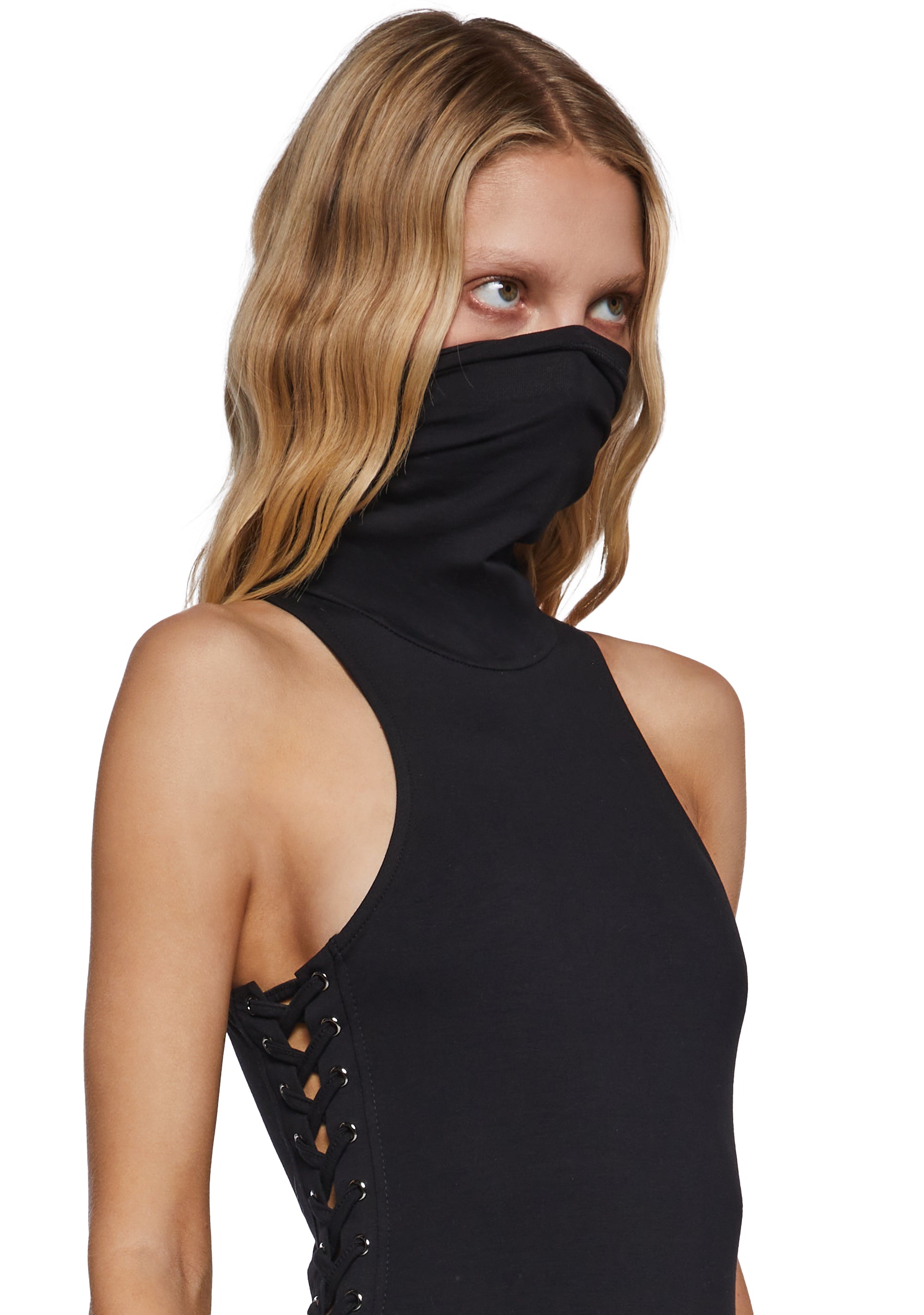 Alternative view of Ambient Lace-Up Midi Dress