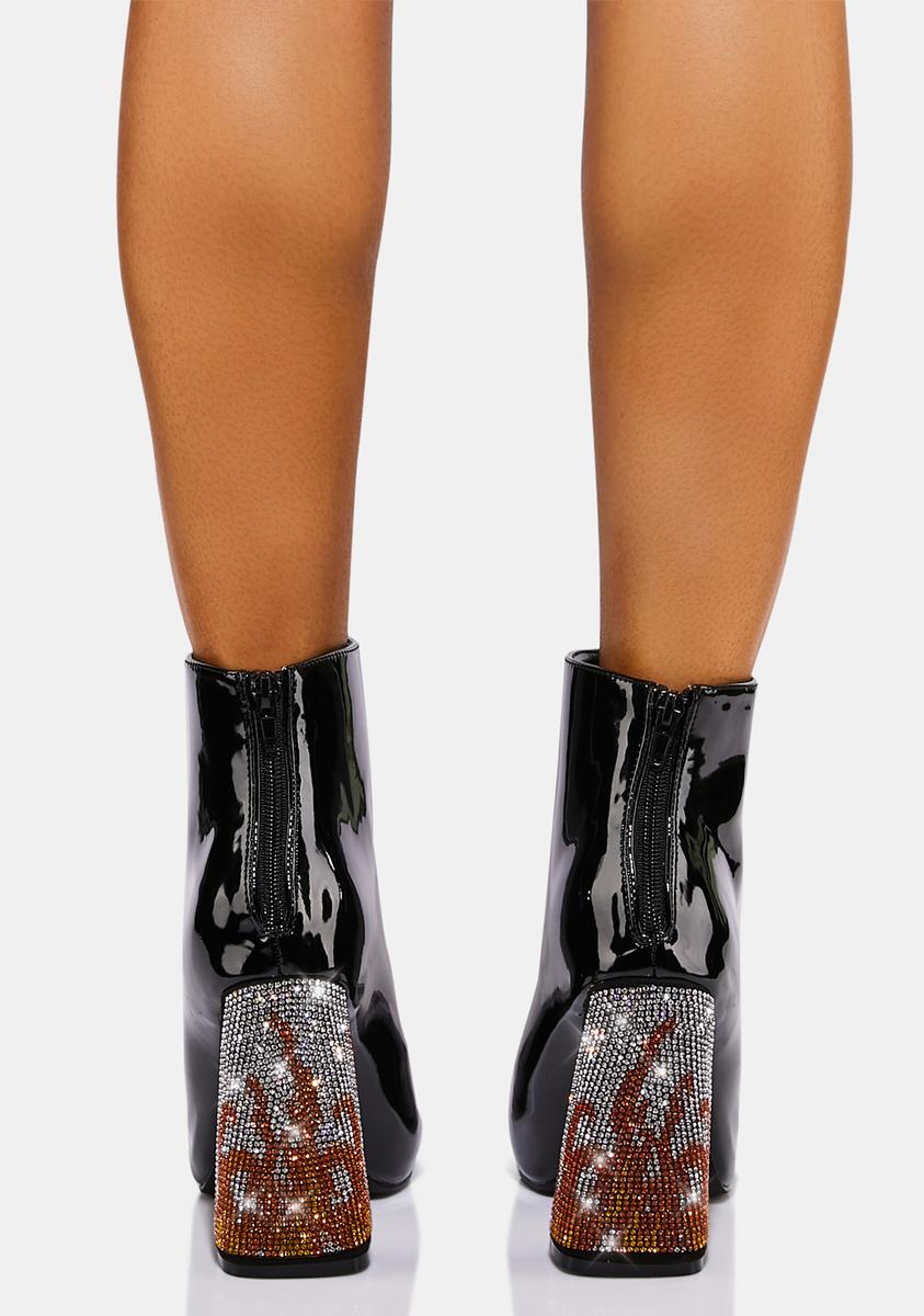 Alternative view of Excited Enough Patent Ankle Boots