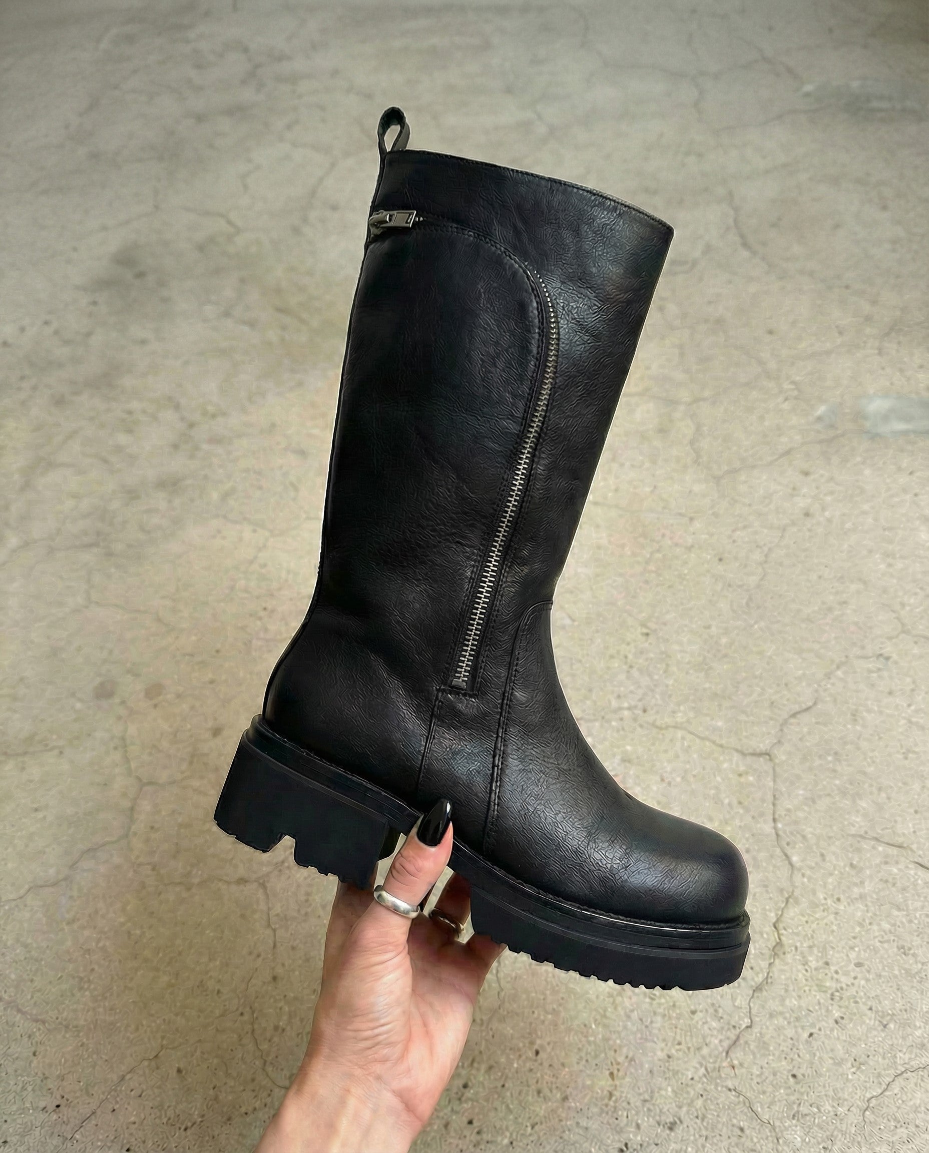Alternative view of Small Town Girl Pocket Boots - Black