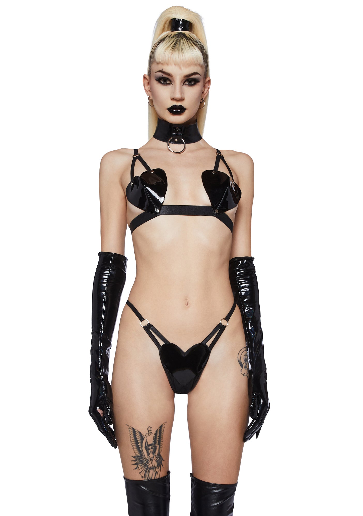 Zealous Vixen Lingerie Set  - Black