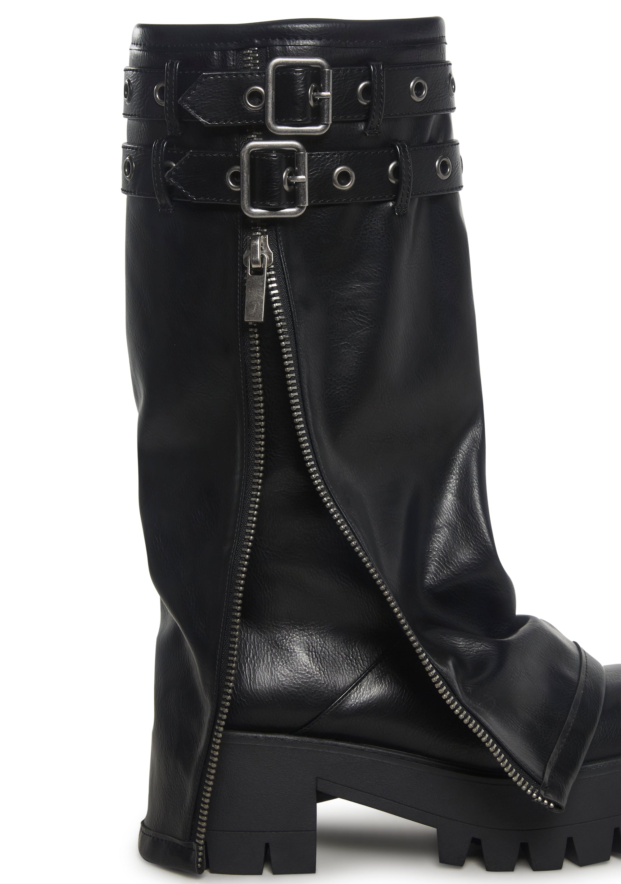 Alternative view of Warp Knee High Pant Boots - Black