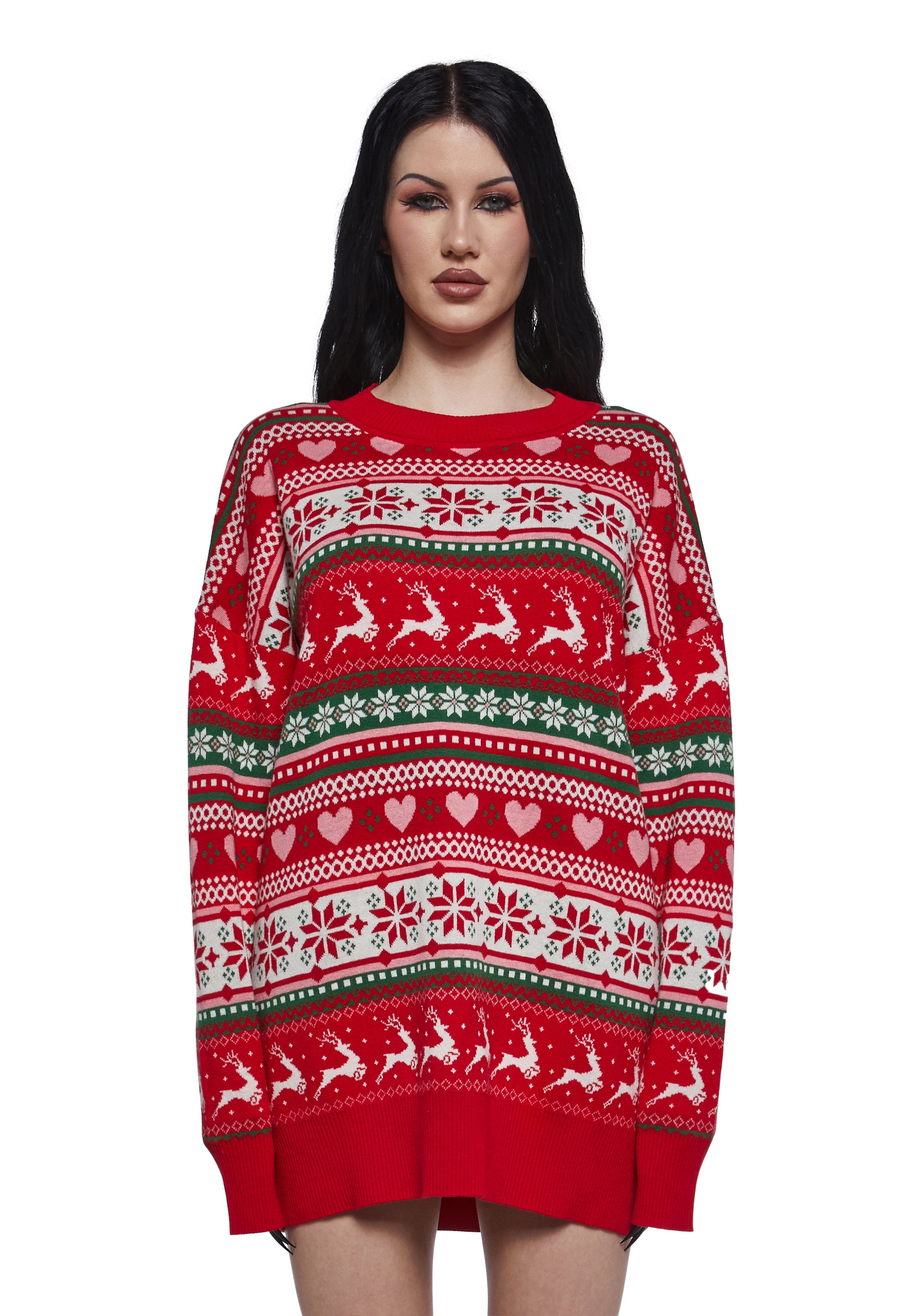 Snowy Soiree Oversized Sweater