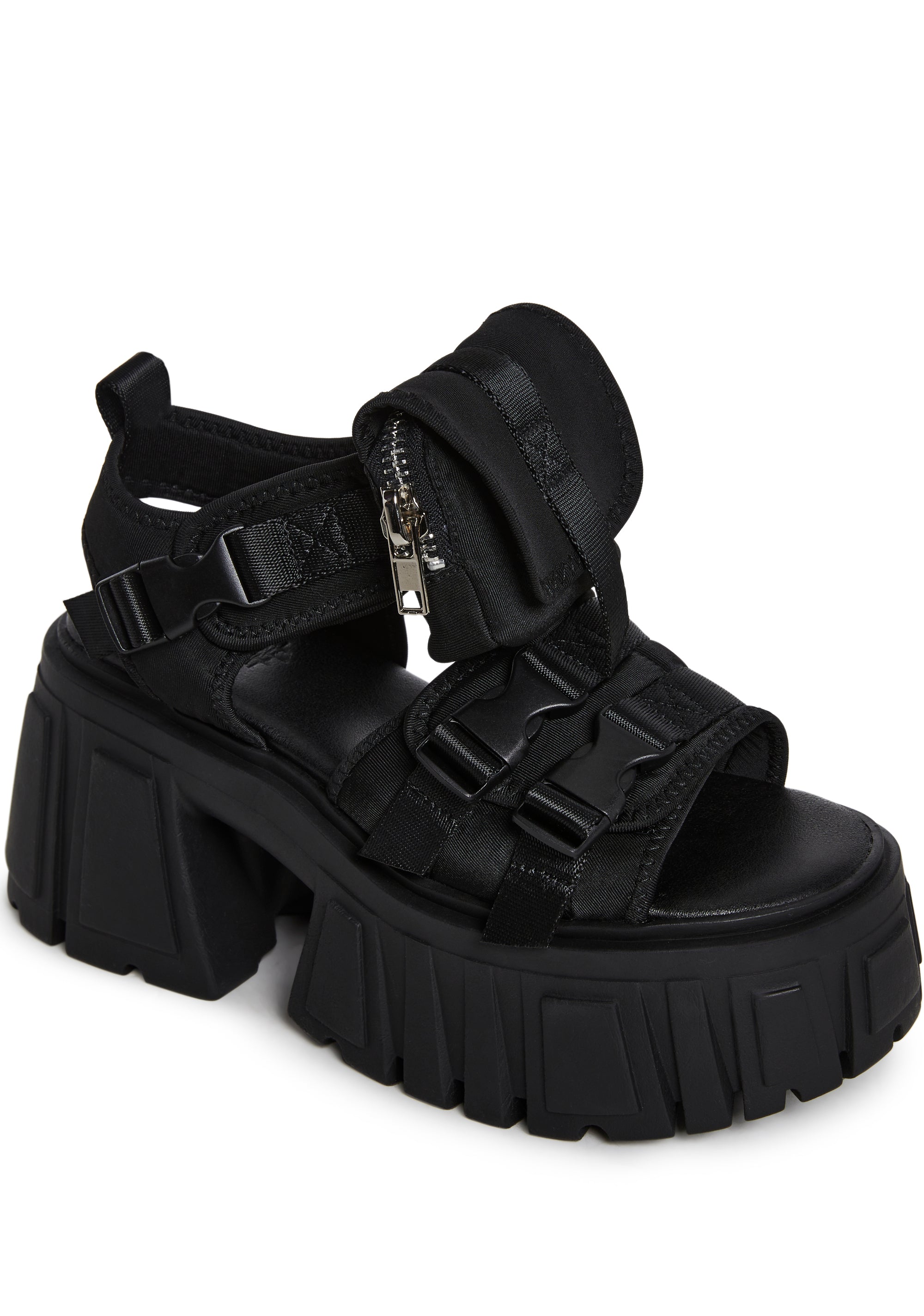 Alternative view of Utopia Platform Sandals - Black