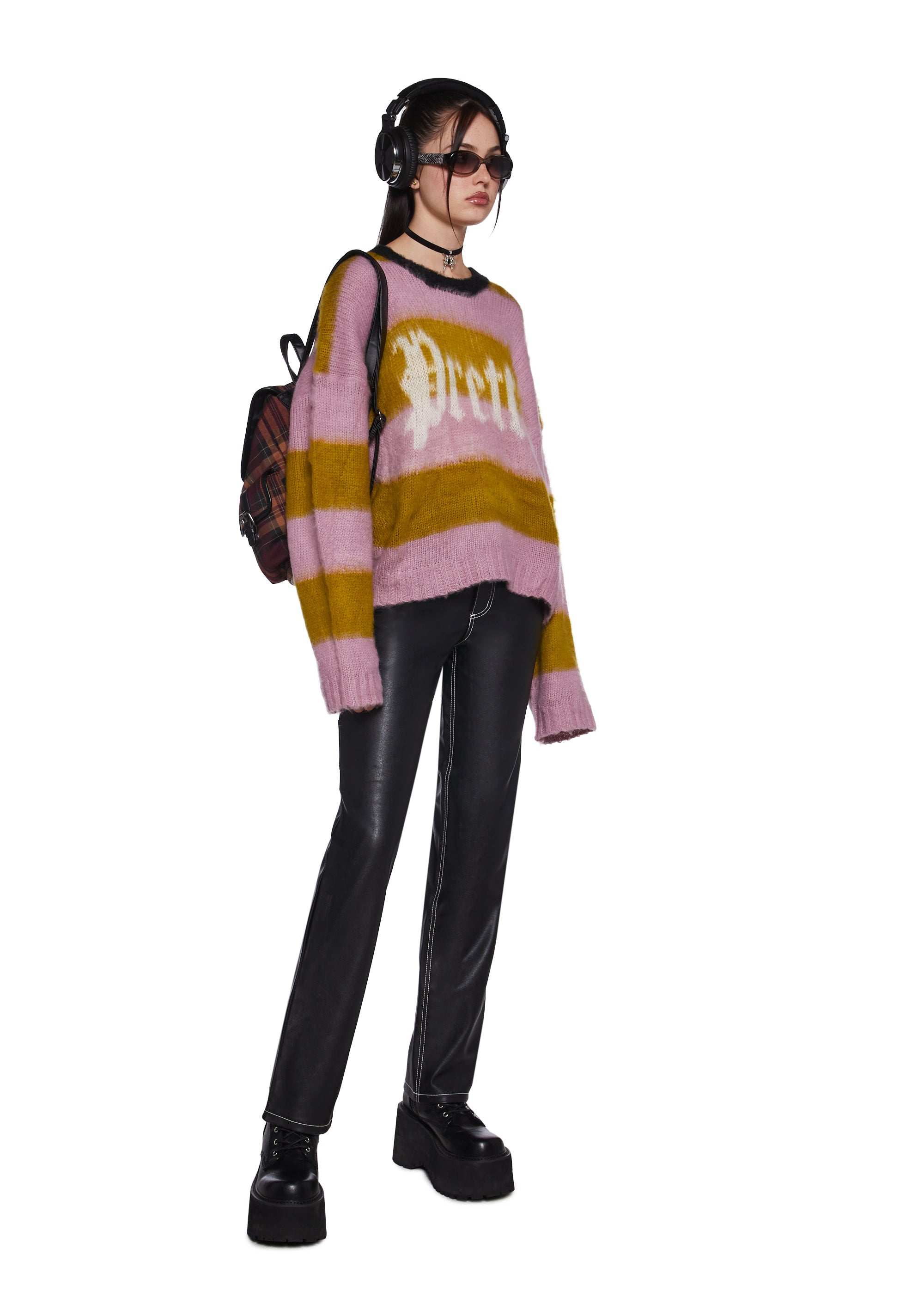 Alternative view of Evergreen Punk Vegan Leather Pants