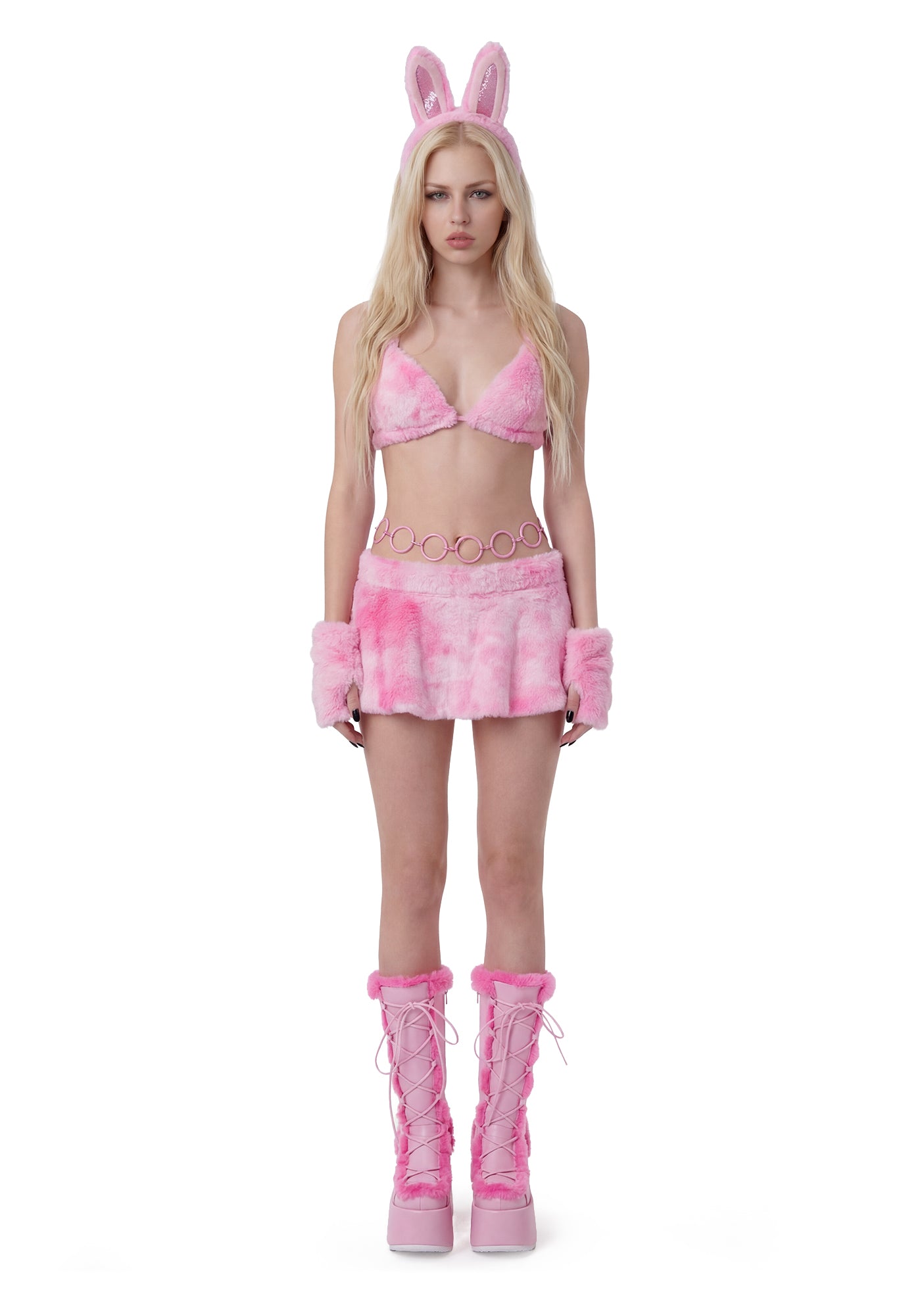 Alternative view of Labubu Furry Lingerie - Pink