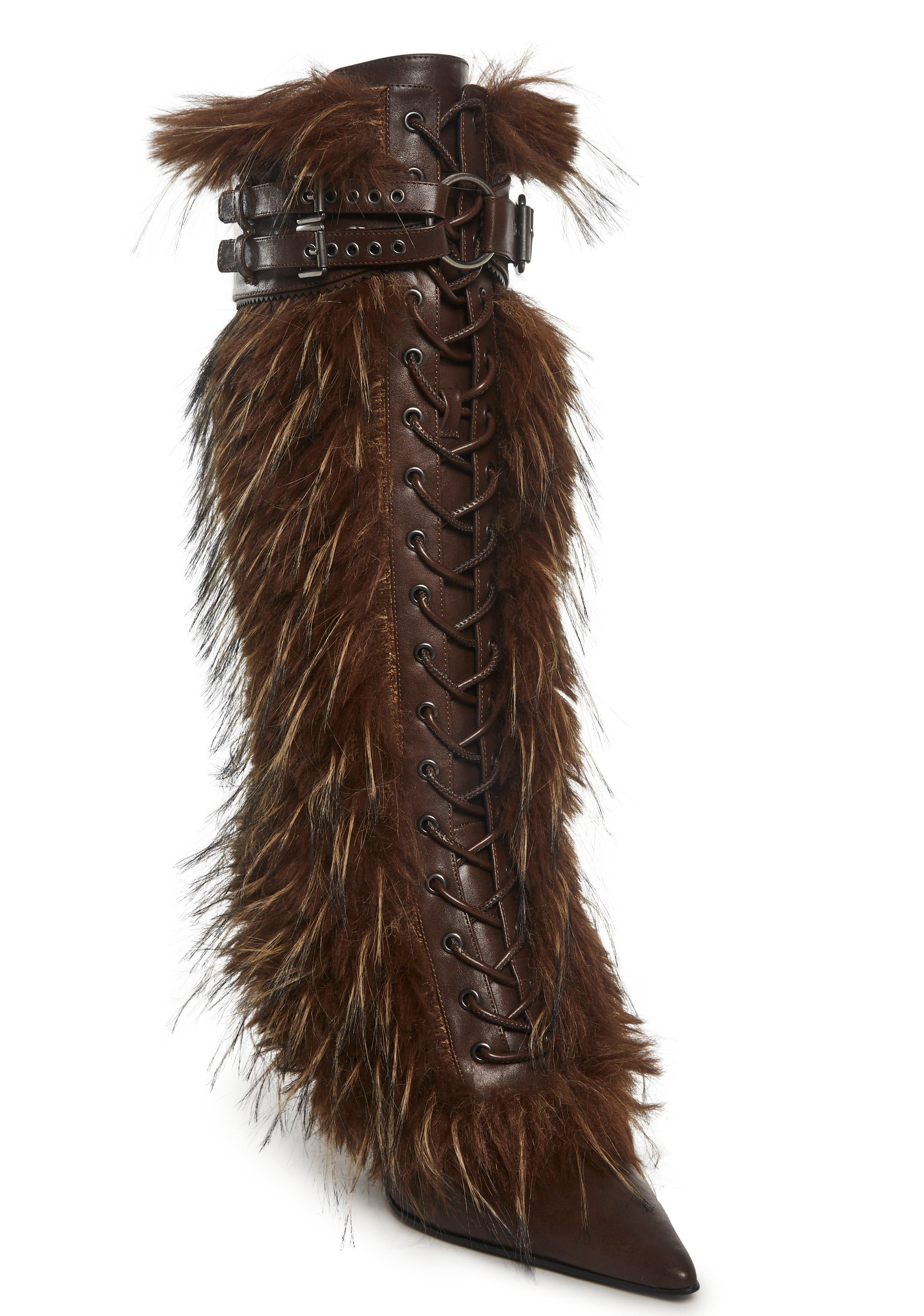 Alternative view of Strut Era Faux Fur Lace Up Boots