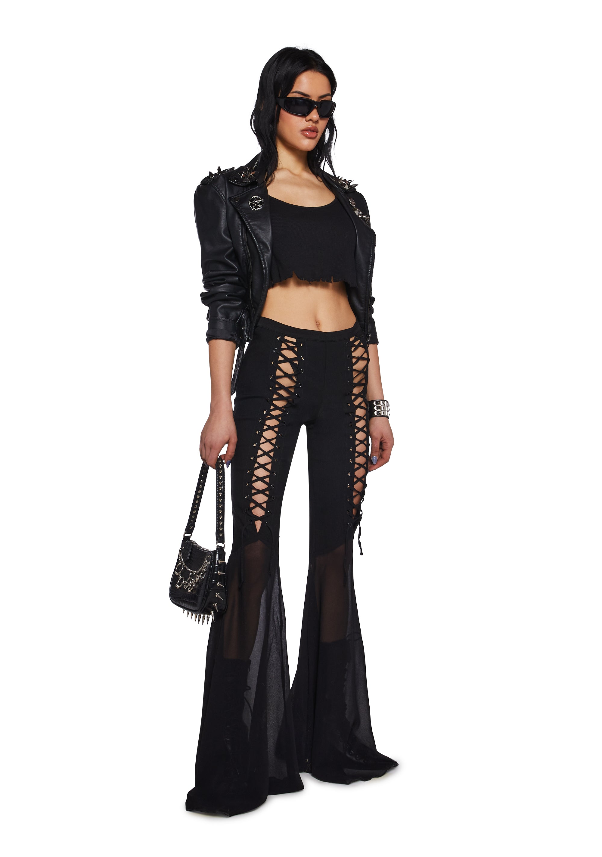 Alternative view of Wandering Mind Lace-Up Pants