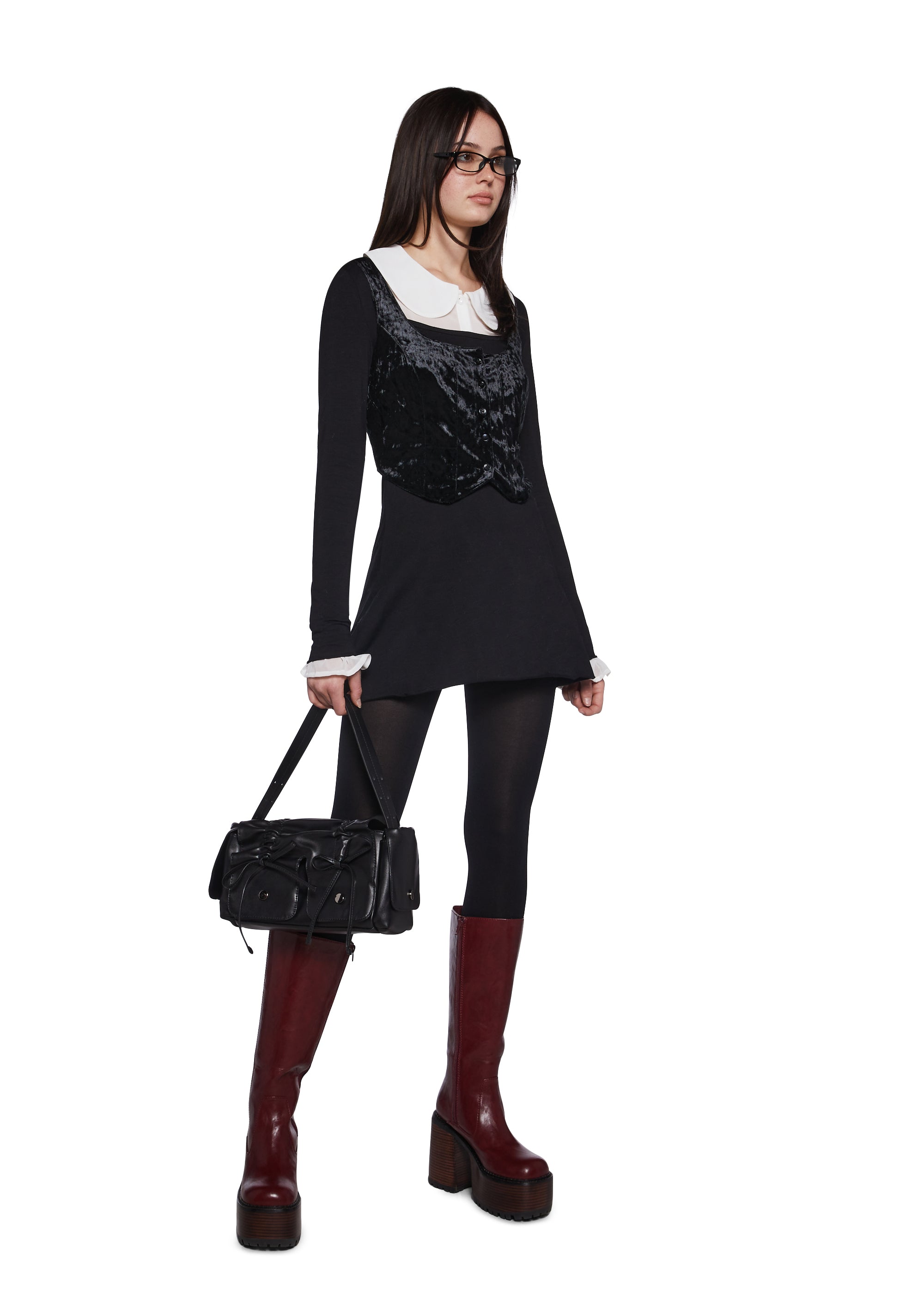 Alternative view of Decoded Messages Dress And Vest Set