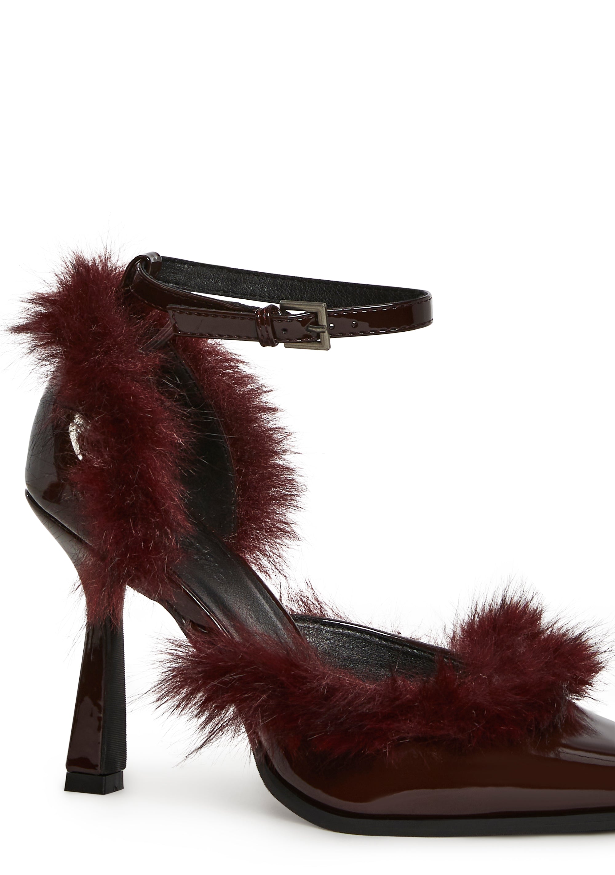 Alternative view of Chic Vanity Faux Fur Pointed Heels