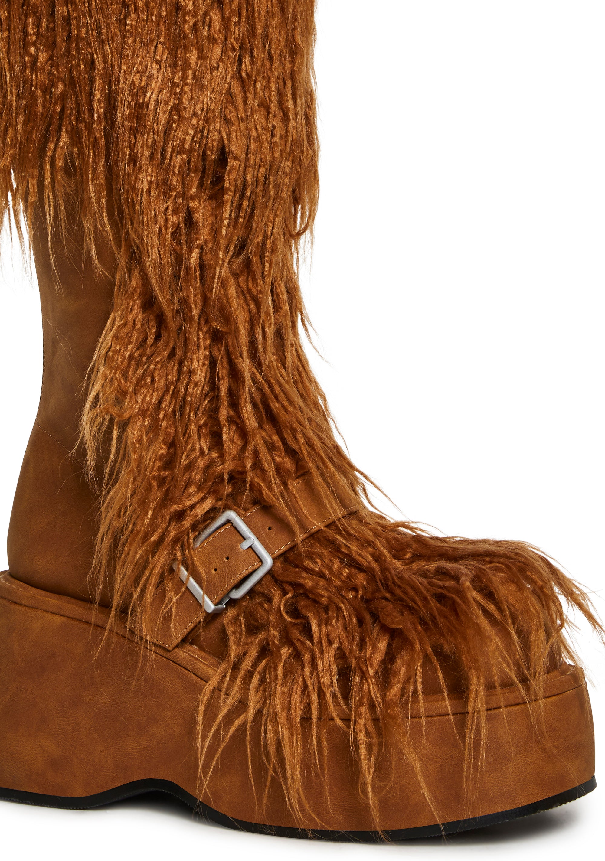 Alternative view of For Good Faux Fur Boots - Brown