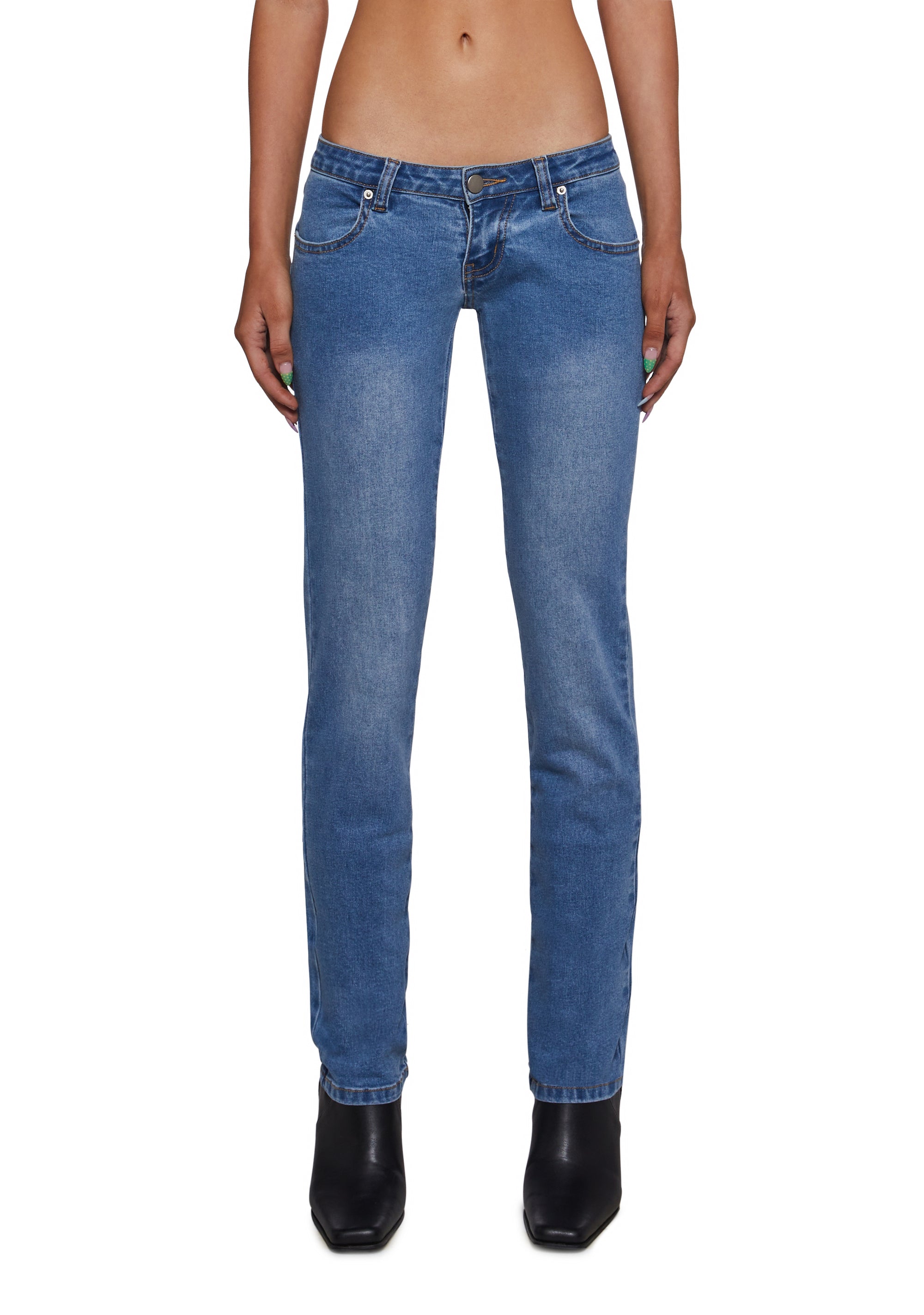 Talia Low Rise Jeans - Light Blue