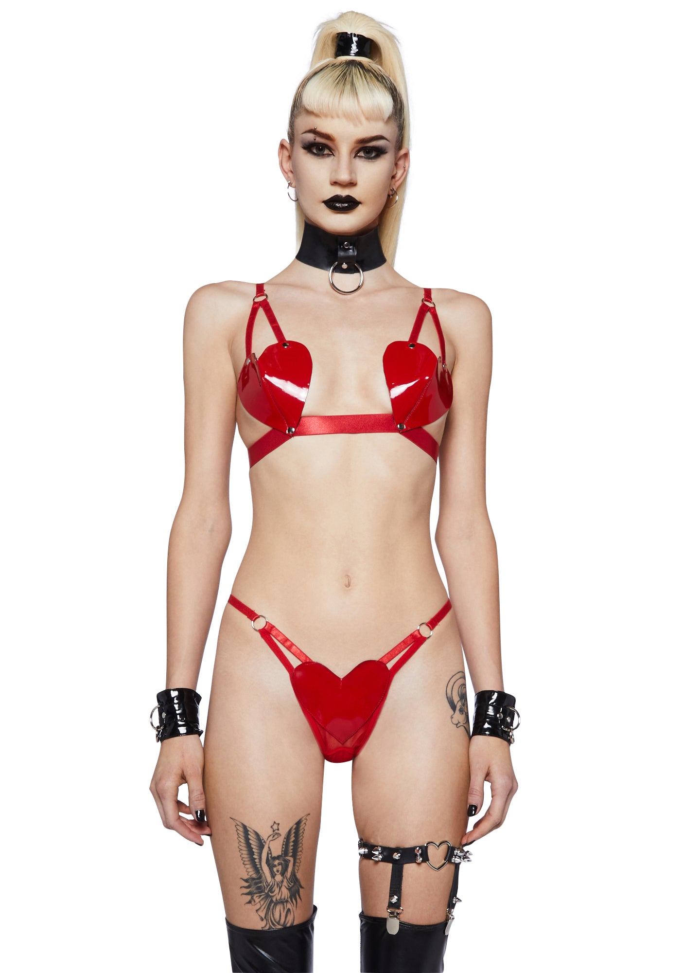 Zealous Vixen Lingerie Set  - Red