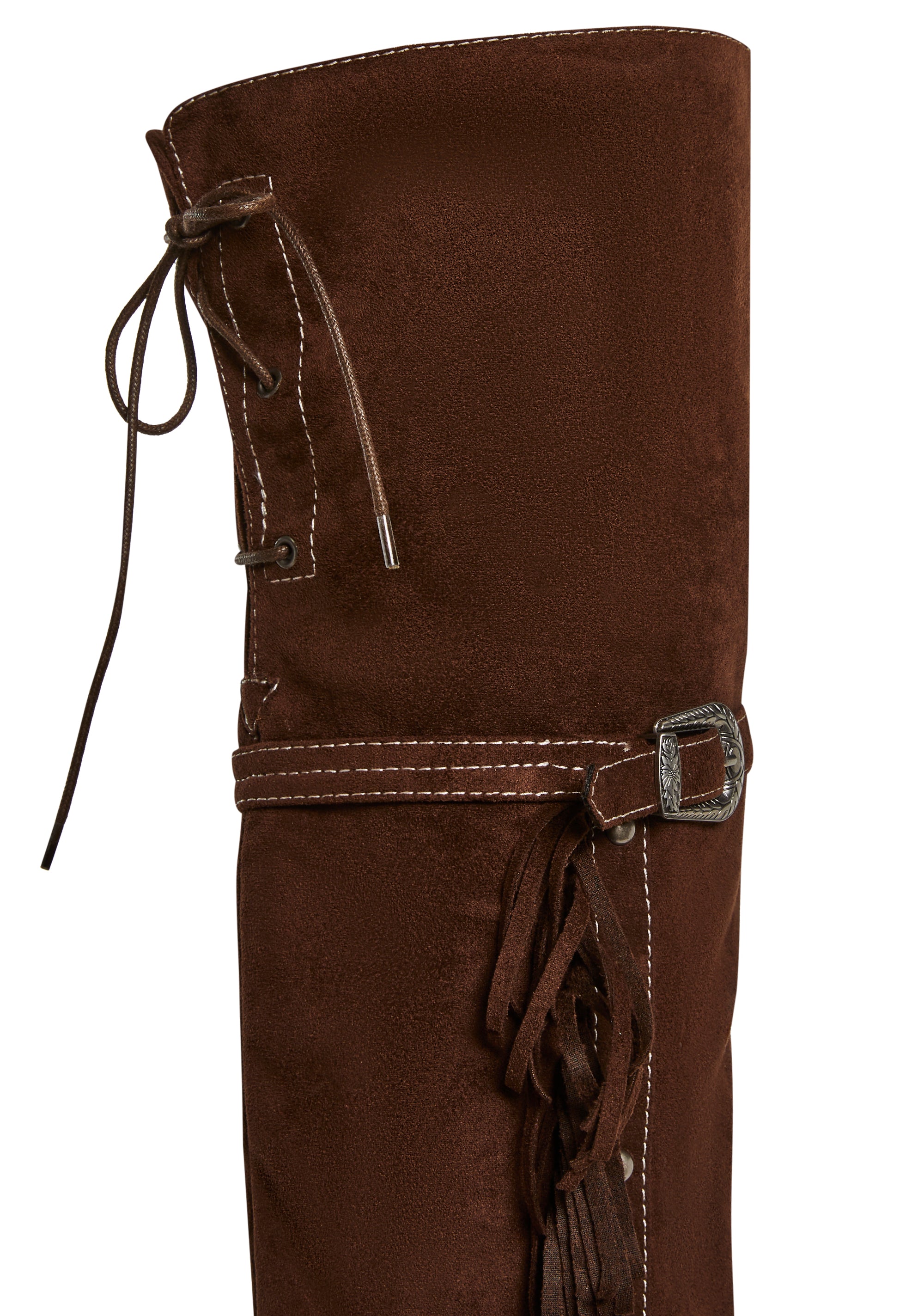 Alternative view of Fringe Thigh High Wedge Boot