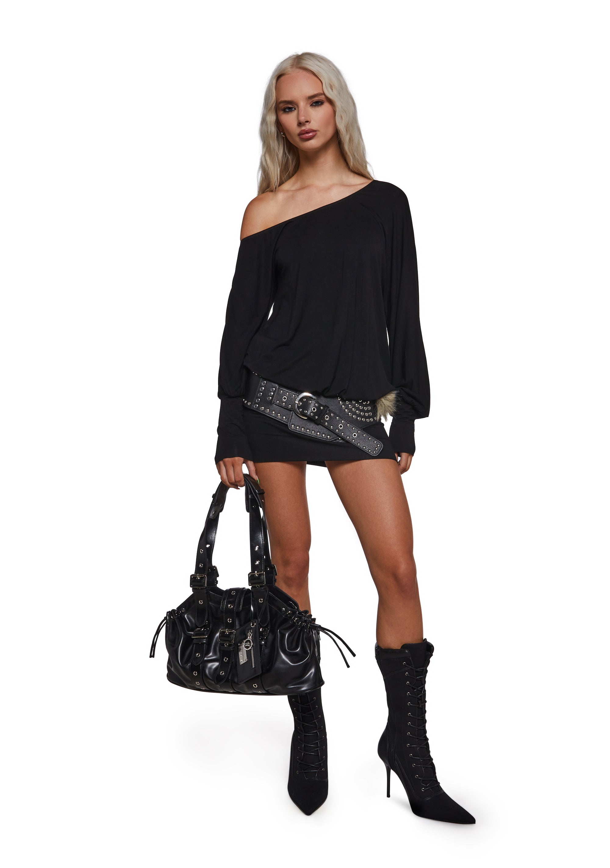 Alternative view of Milana Mini Dress - Black