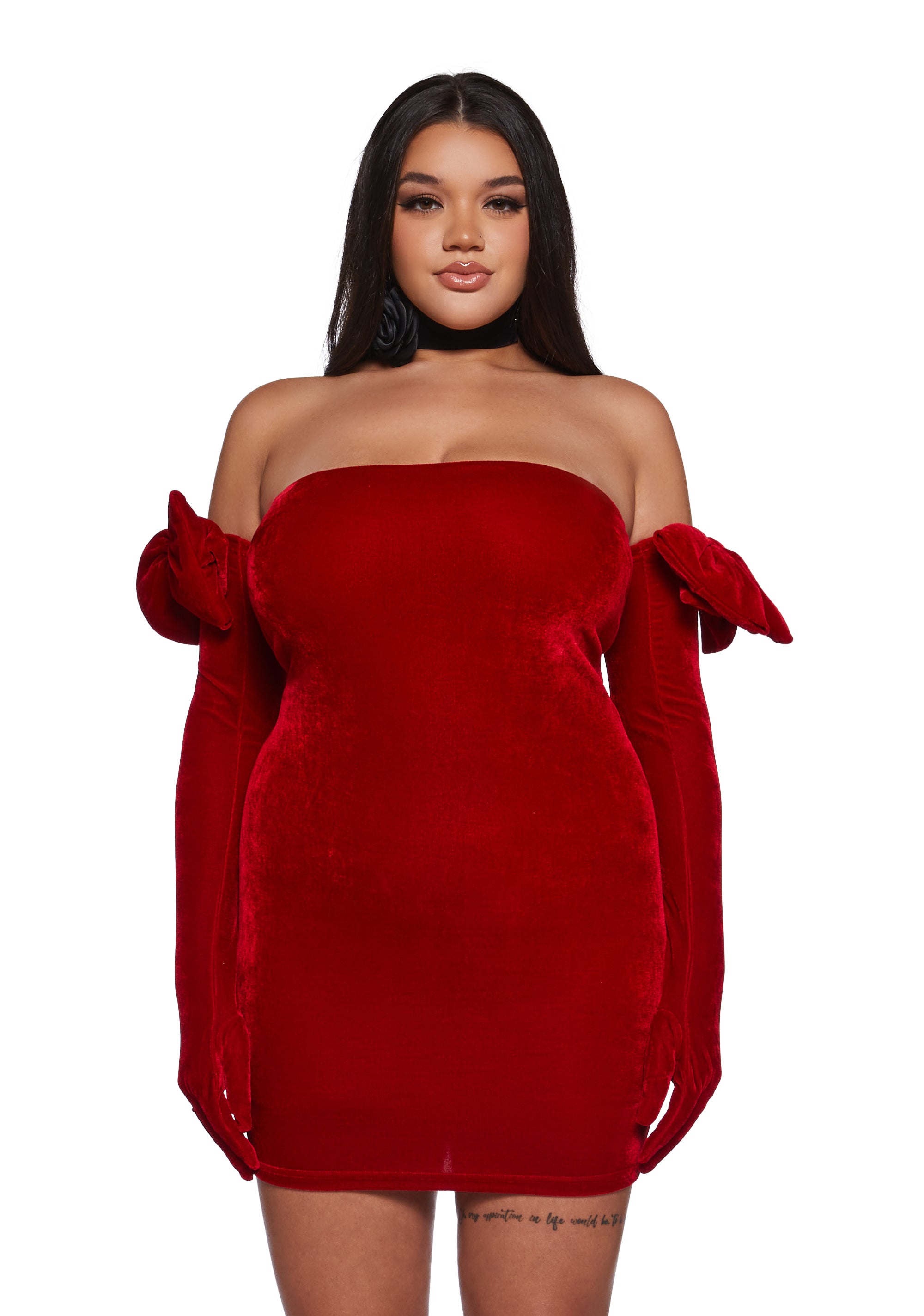 Alternative view of Pretty Perfection Mini Dress Set - Red