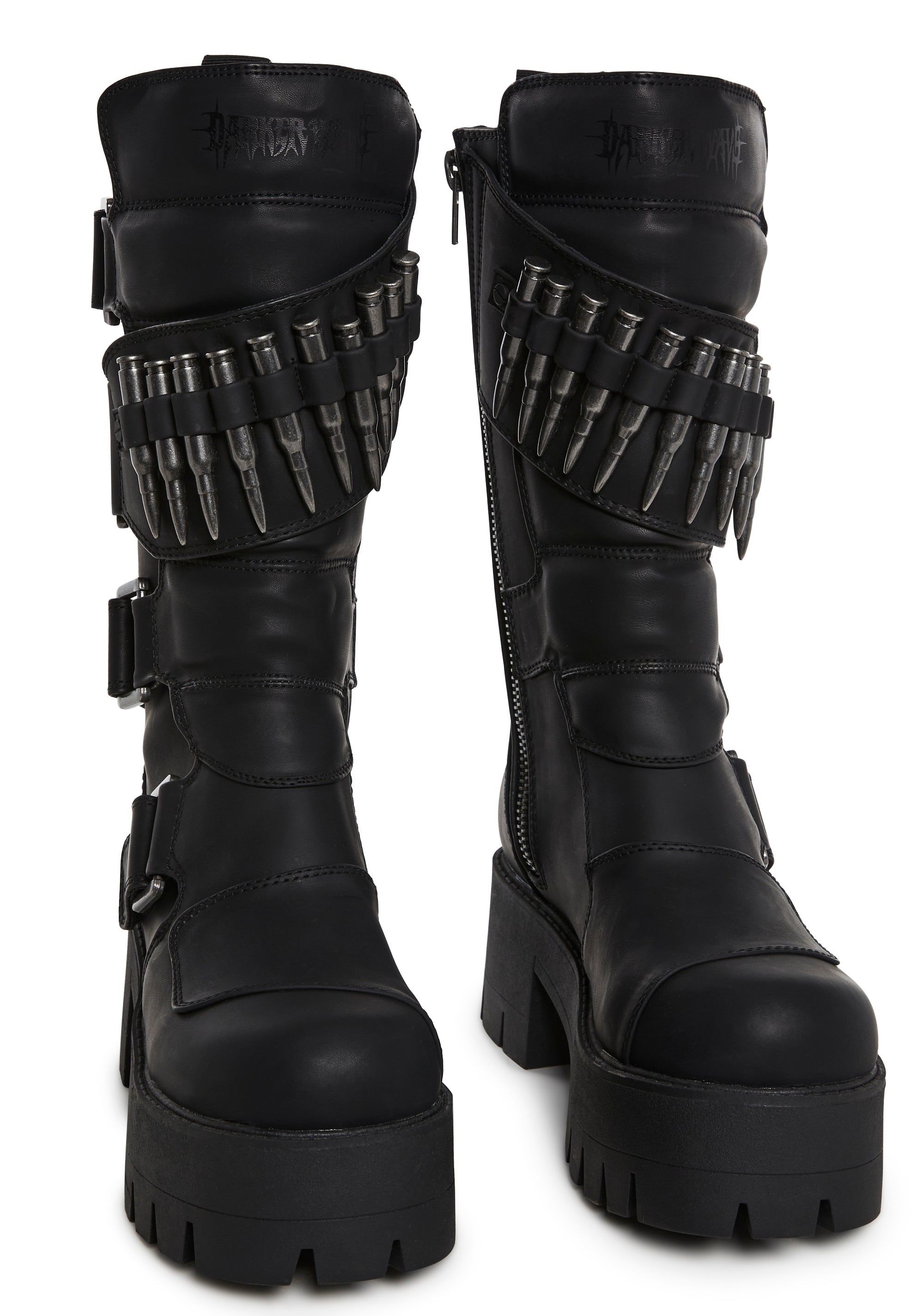 Alternative view of Warp Bullet Combat Boots - Black