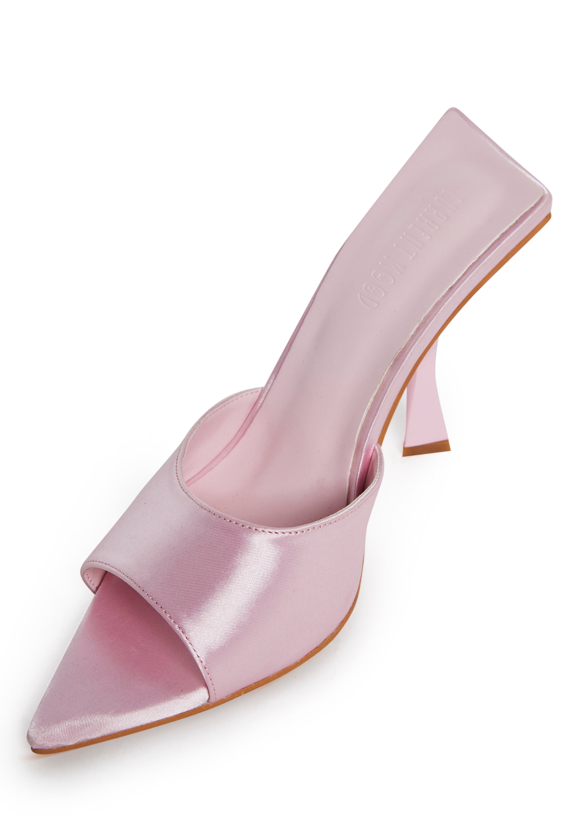 Alternative view of Cutie Escape Peep Toe Heels - Pink