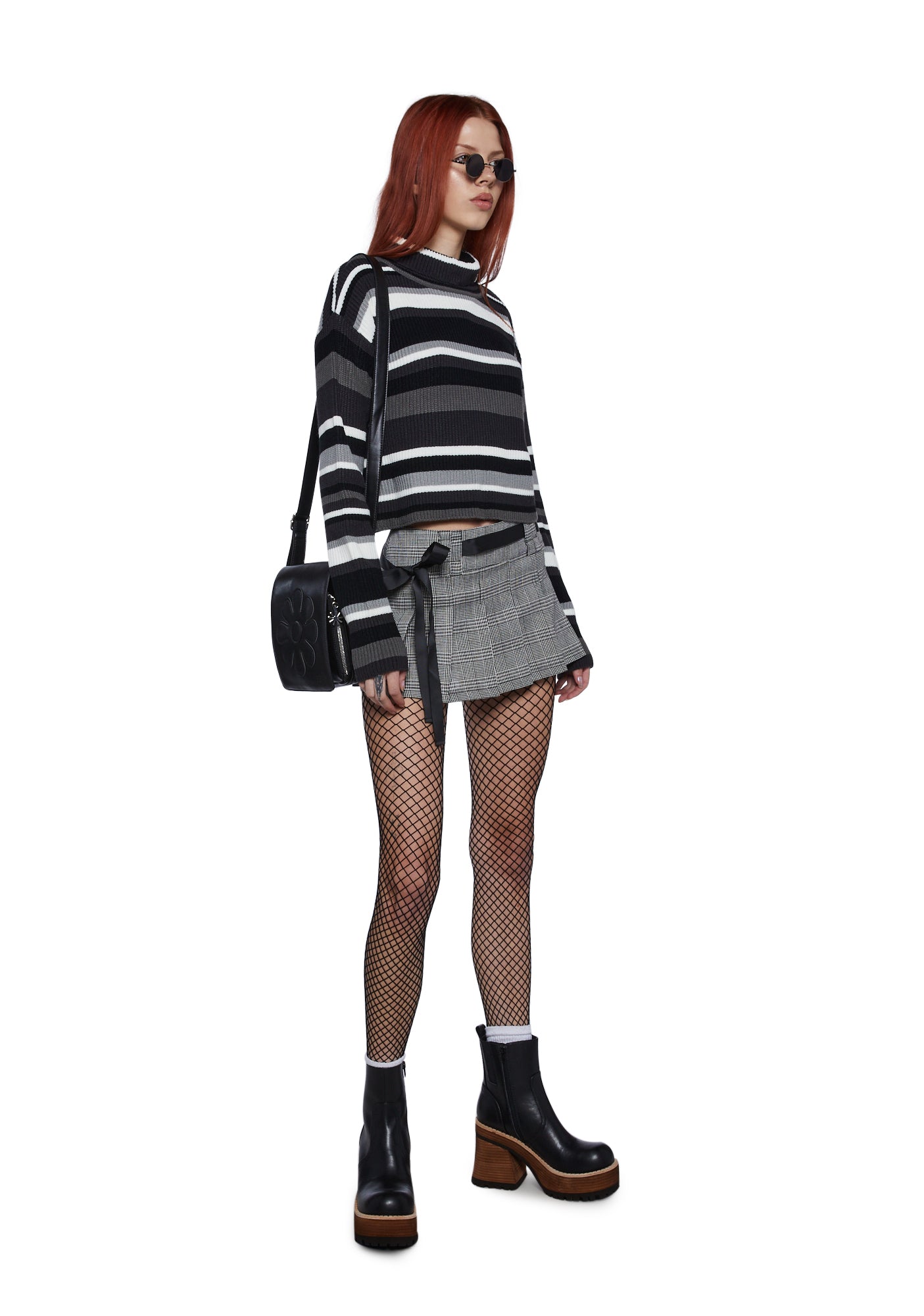Alternative view of Cool Breeze Turtleneck Sweater- Black