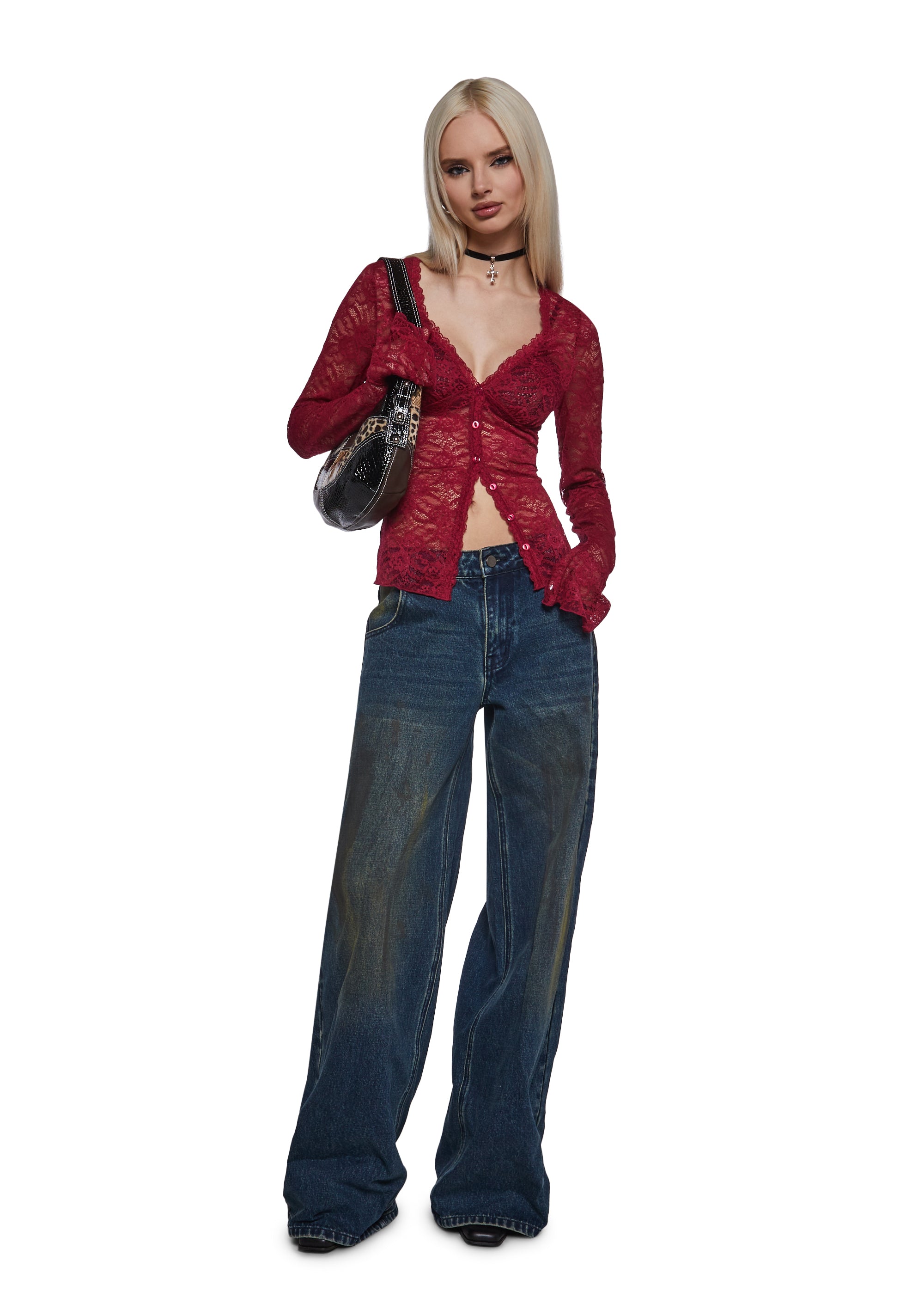 Alternative view of Wicked Wink Lace Top