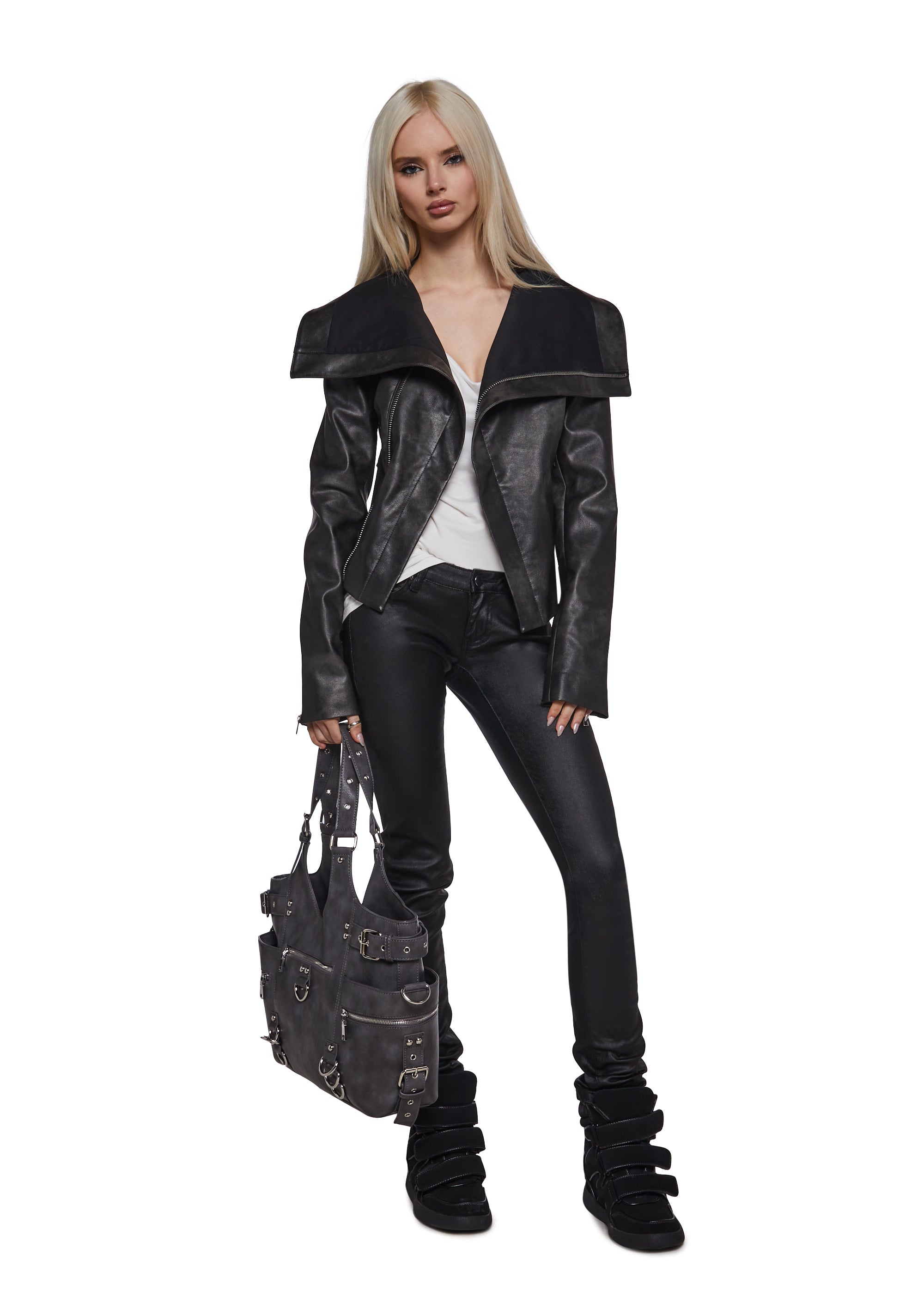 Alternative view of Asymmetrical Moto Jacket