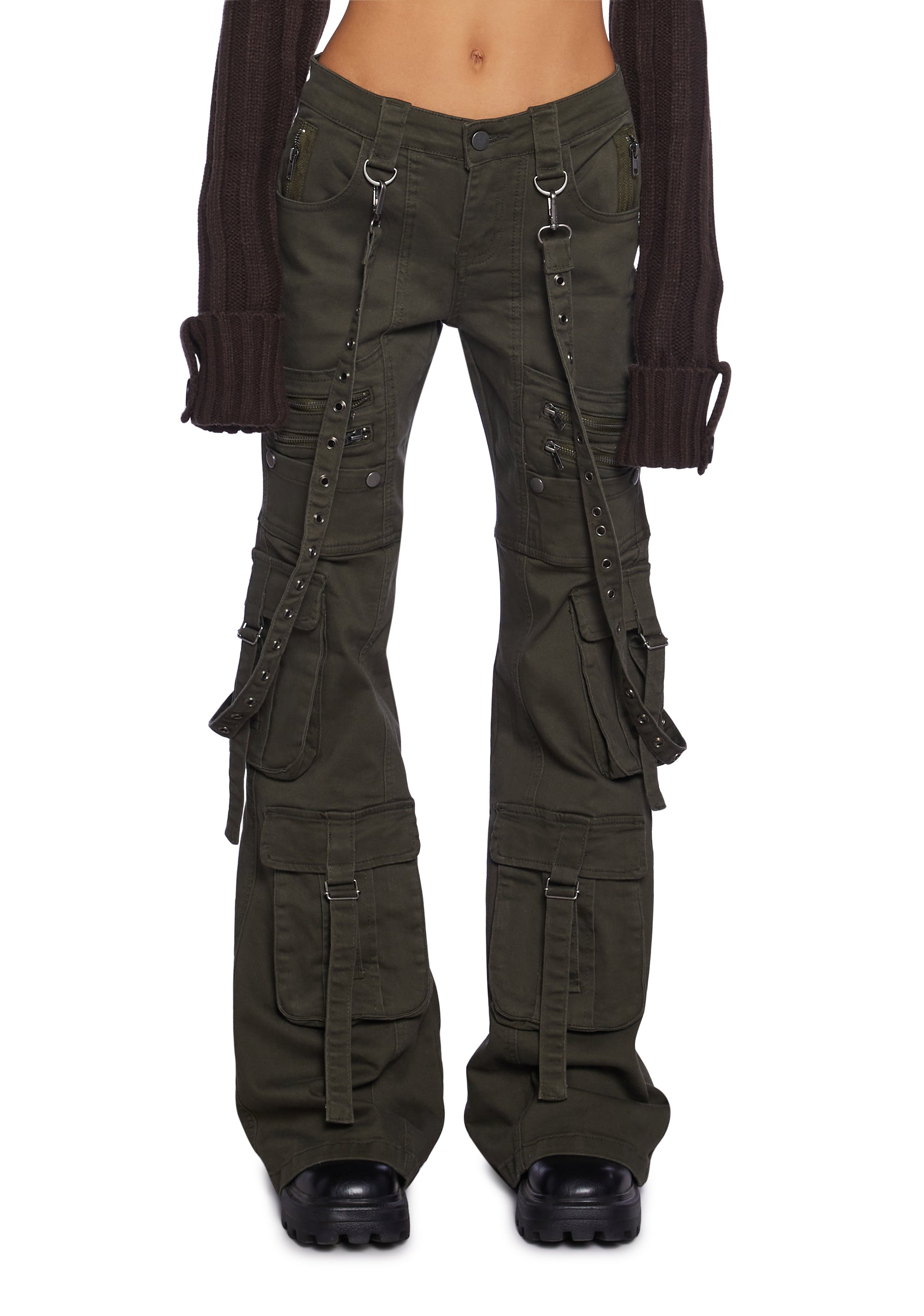 Aurora Cargo Jeans - Twill Green
